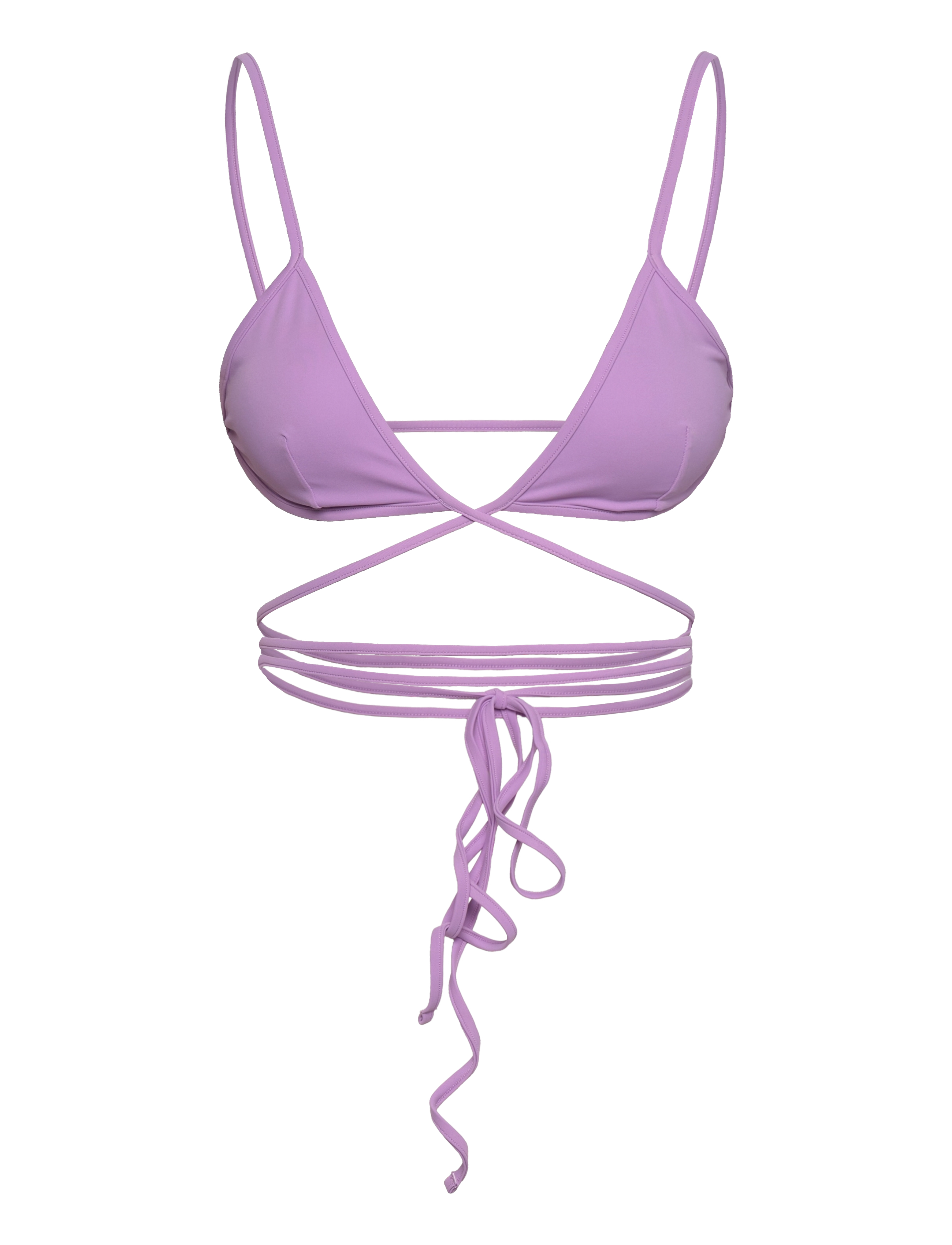 Weekday Bikini Top, Kvinder, Wrap Bikinioverdel, Lila, Str: L