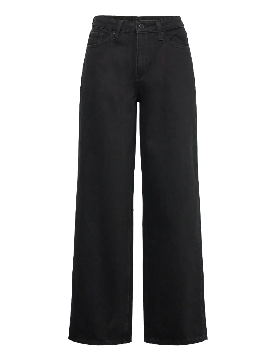 Weekday - Area Loose Fit Jeans - laia säärega teksad - black rinse - 0