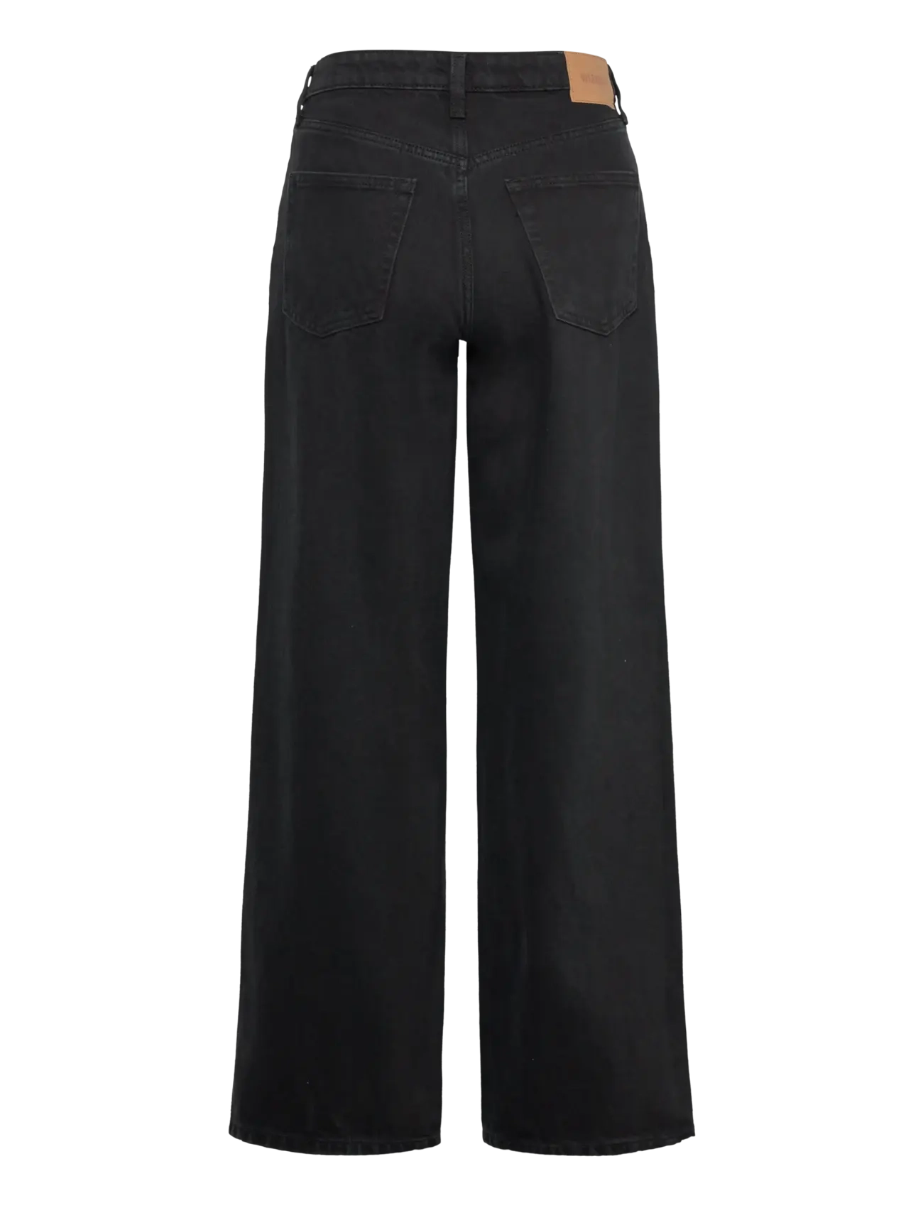 Weekday - Area Loose Fit Jeans - wide leg jeans - black rinse - 1