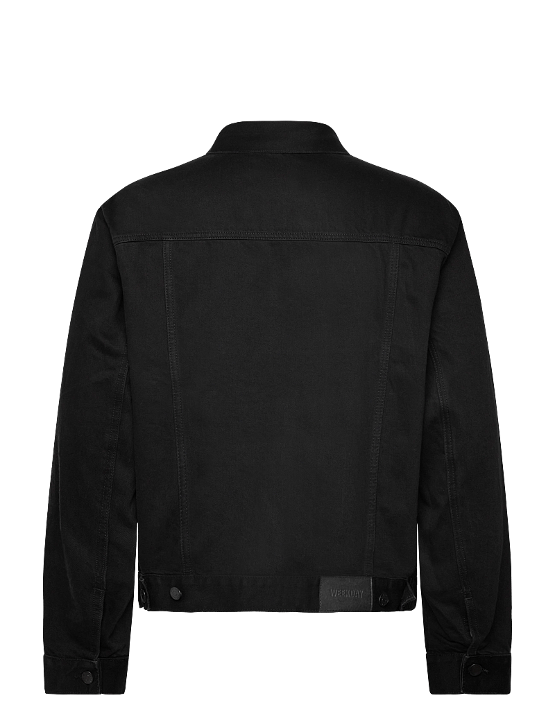 Weekday - Relaxed Denim Jacket - ofodrade jeansjackor - black rinse - 1