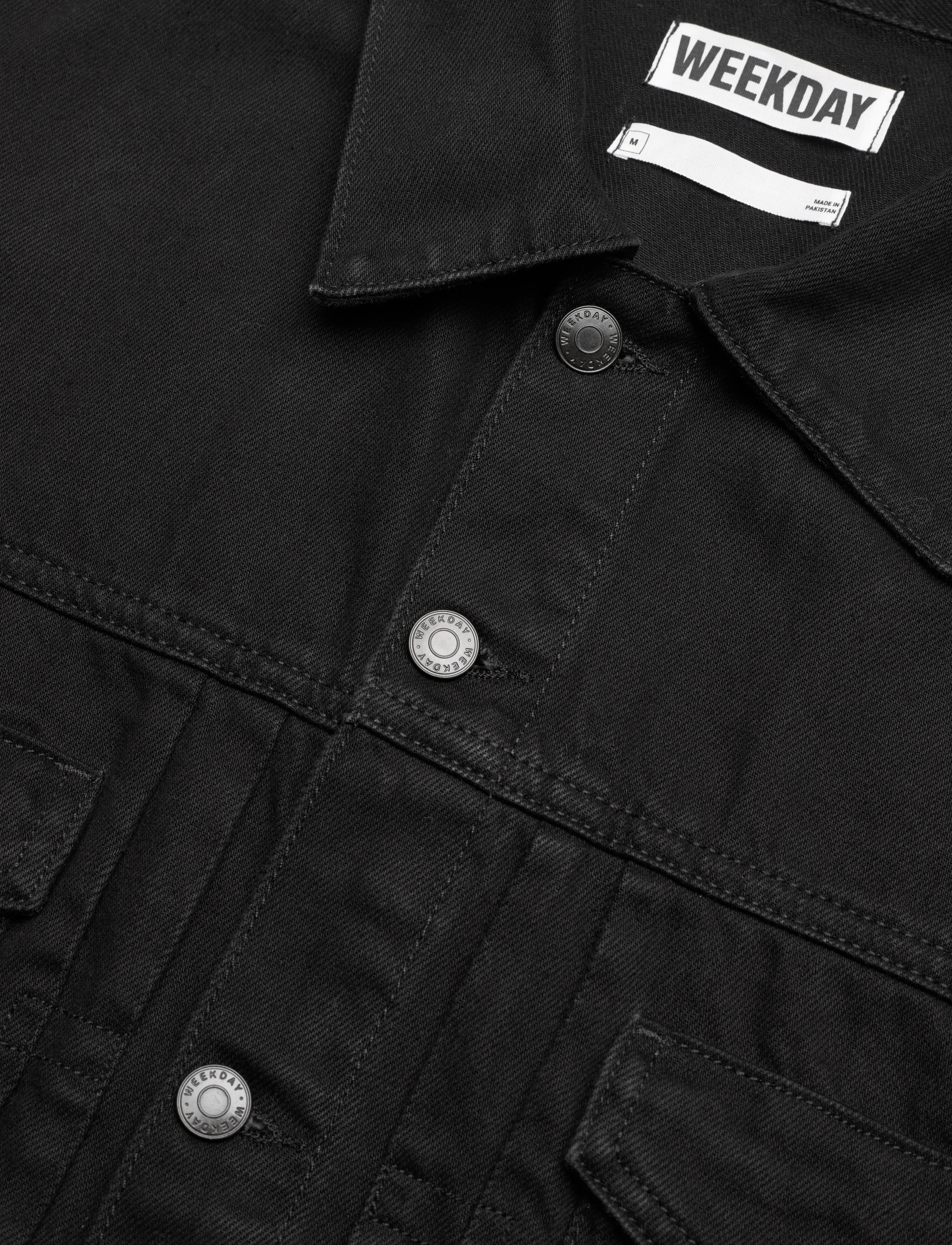 Weekday - Relaxed Denim Jacket - ungefütterte denimjacken - black rinse - 2
