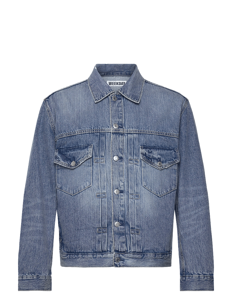Weekday - Relaxed Denim Jacket - ungefütterte denimjacken - blue stream - 0