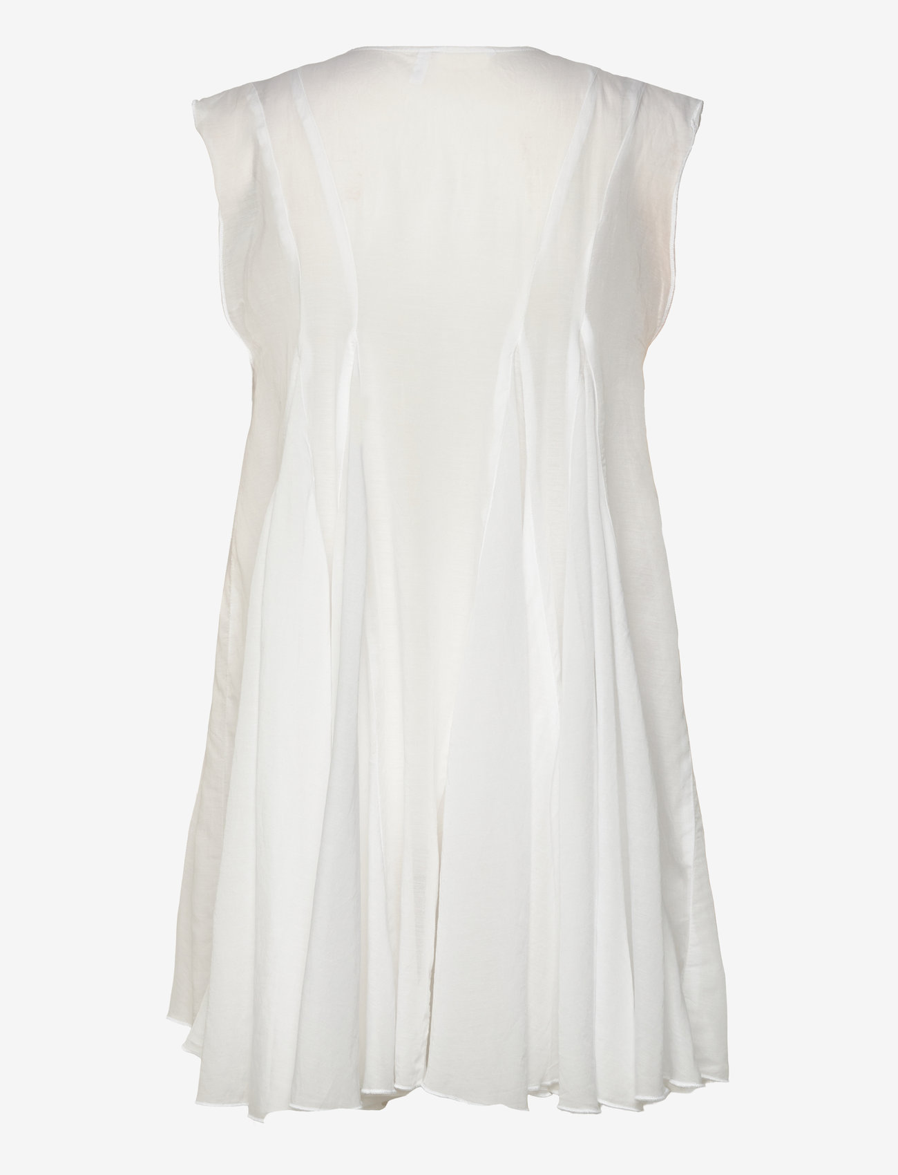 Weekday - Short Chiffon Dress - sommerkleider - white - 1