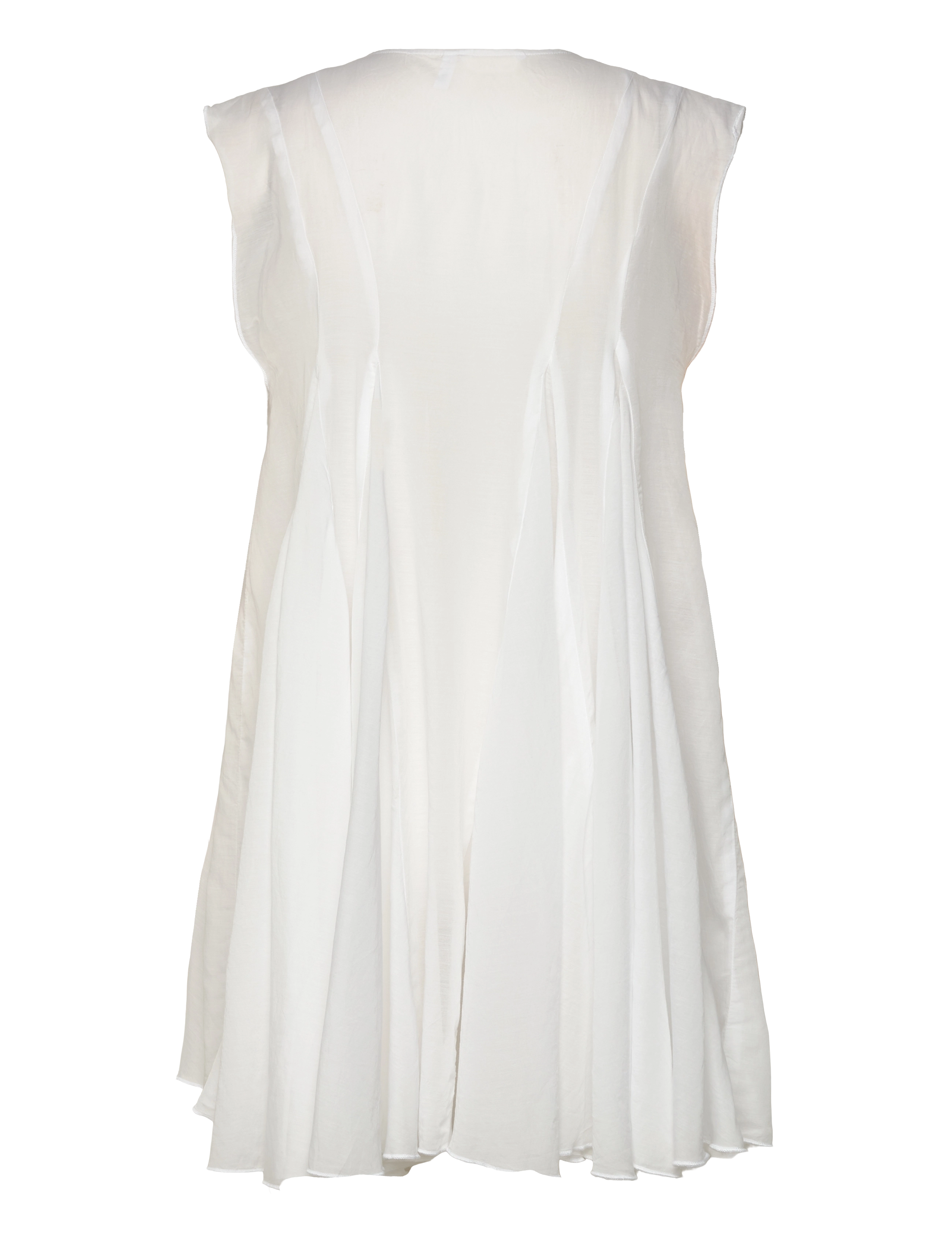 Weekday - Short Chiffon Dress - konfirmationstøj - white - 1