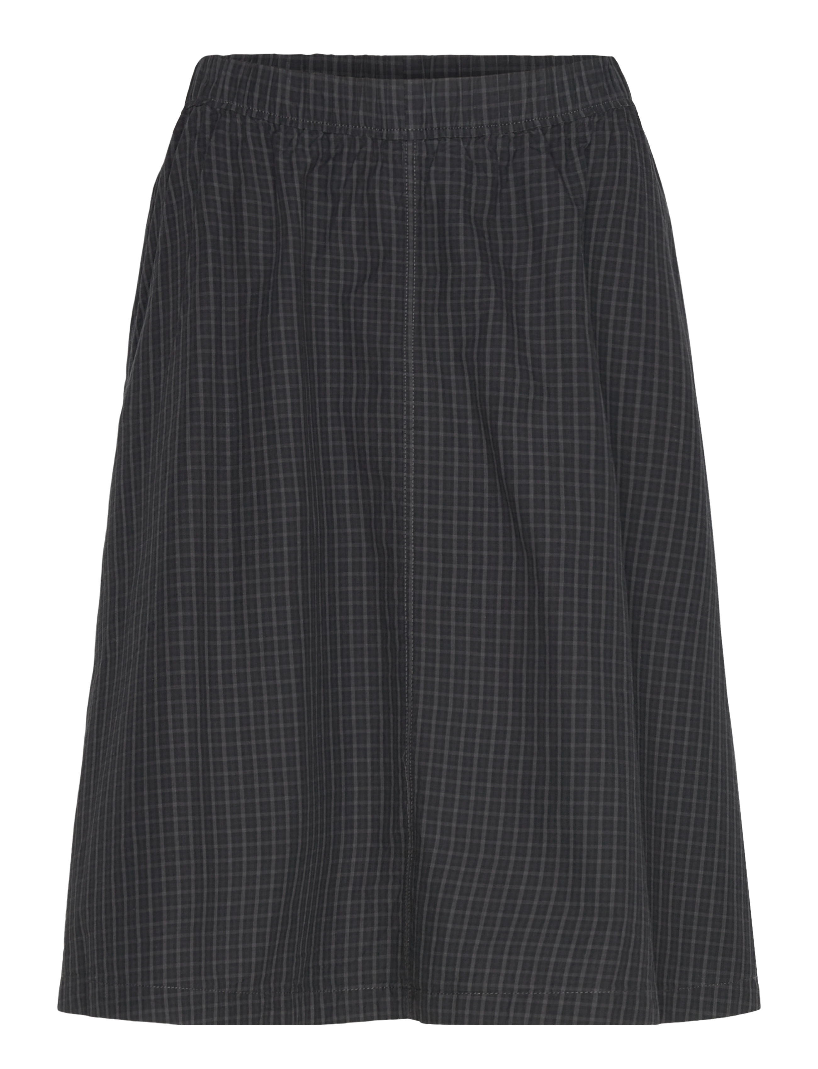 Weekday Cotton Poplin Midi Skirt, Kvinder, Poplin Midi Nederdel, Sort, Str: S