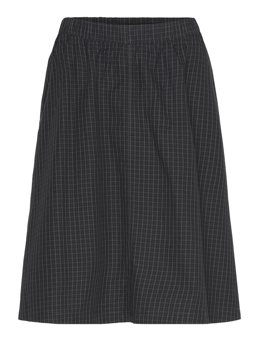 Weekday - Cotton Poplin Midi Skirt - midiseelikud - blue dark - 0