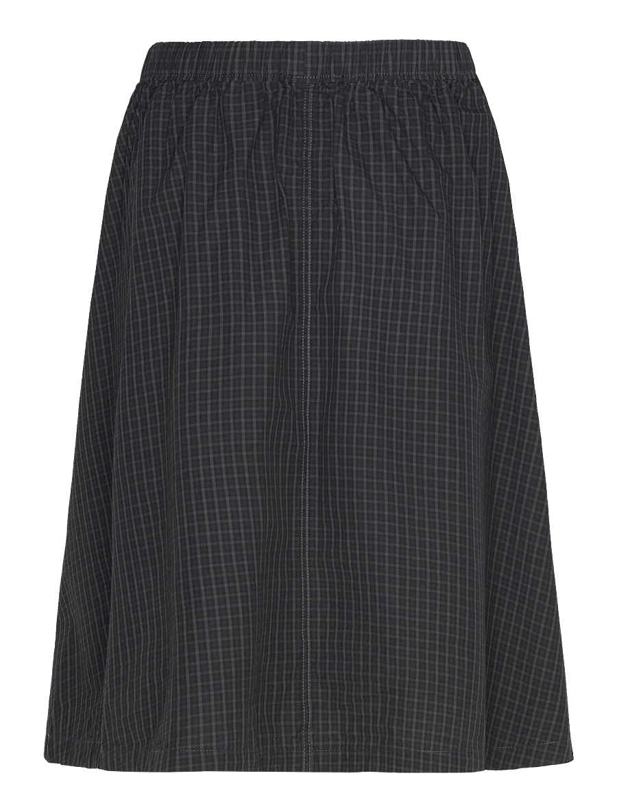 Weekday - Cotton Poplin Midi Skirt - midiseelikud - blue dark - 1