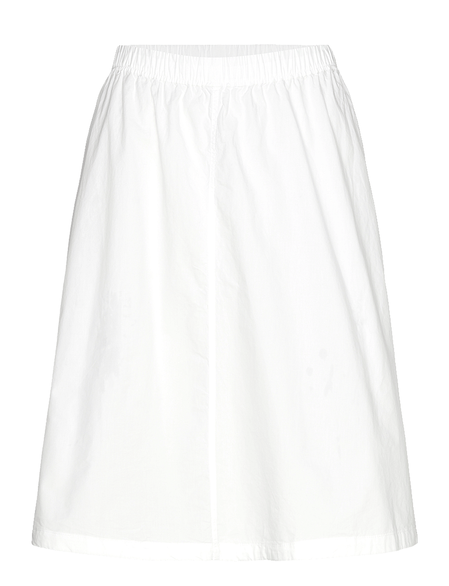 Weekday - Cotton Poplin Midi Skirt - midi nederdele - white light - 0