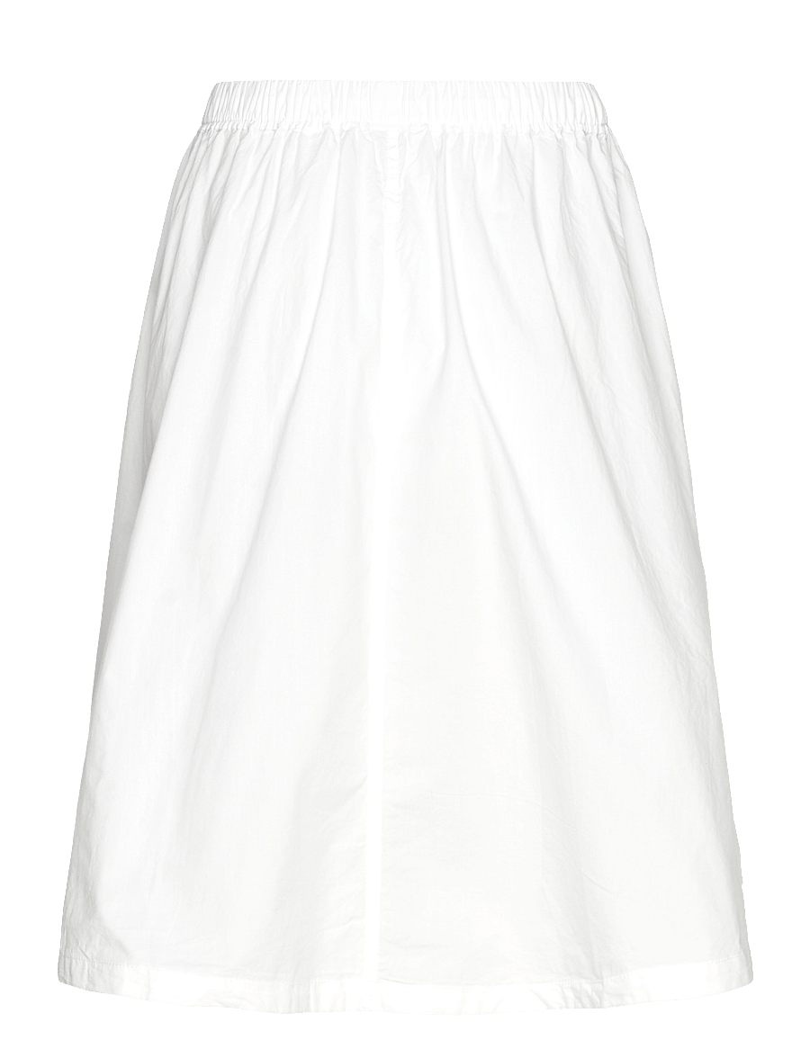 Weekday - Cotton Poplin Midi Skirt - midi nederdele - white light - 1