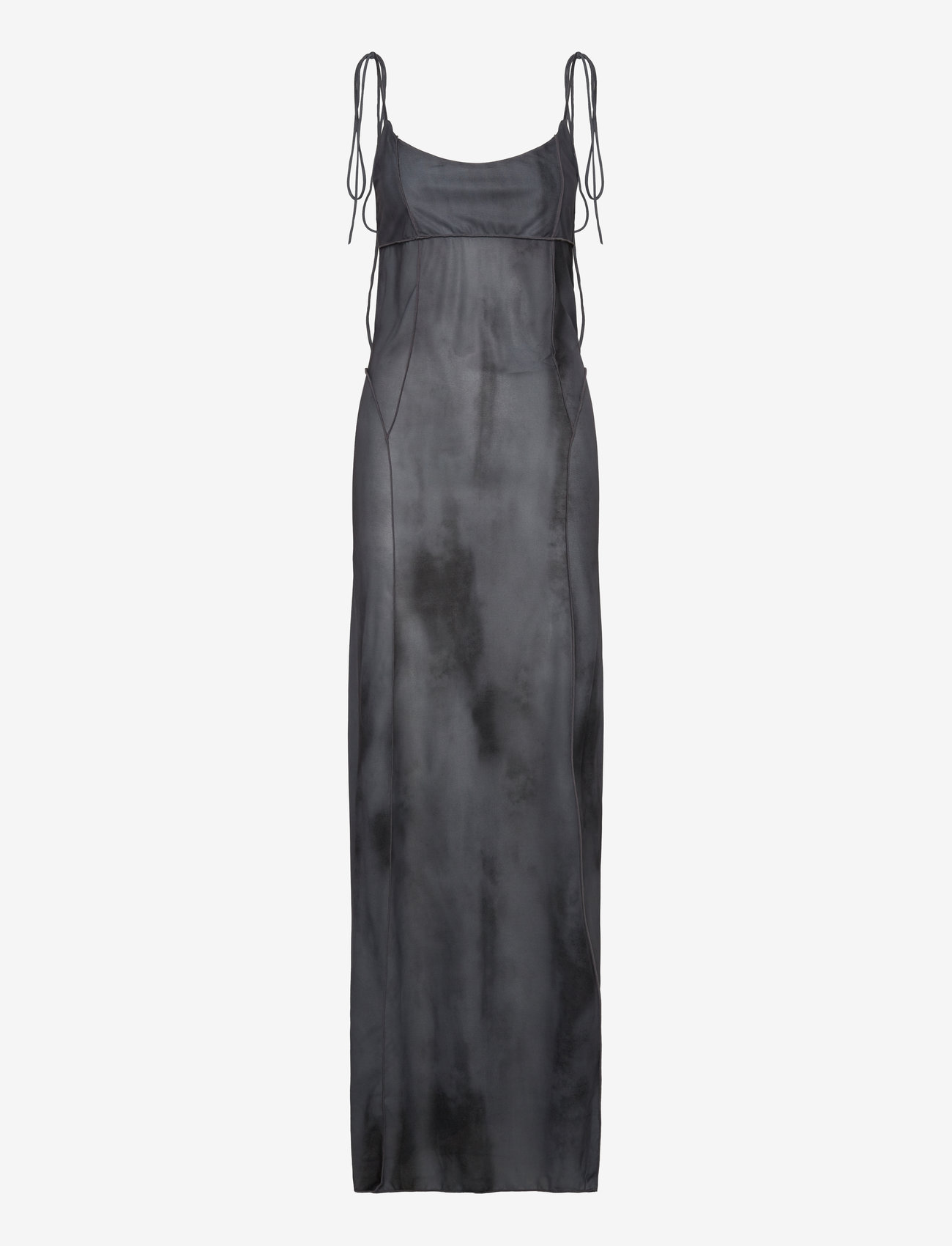 Weekday - Strap Maxi Dress - slipklänningar - dark grey - 0