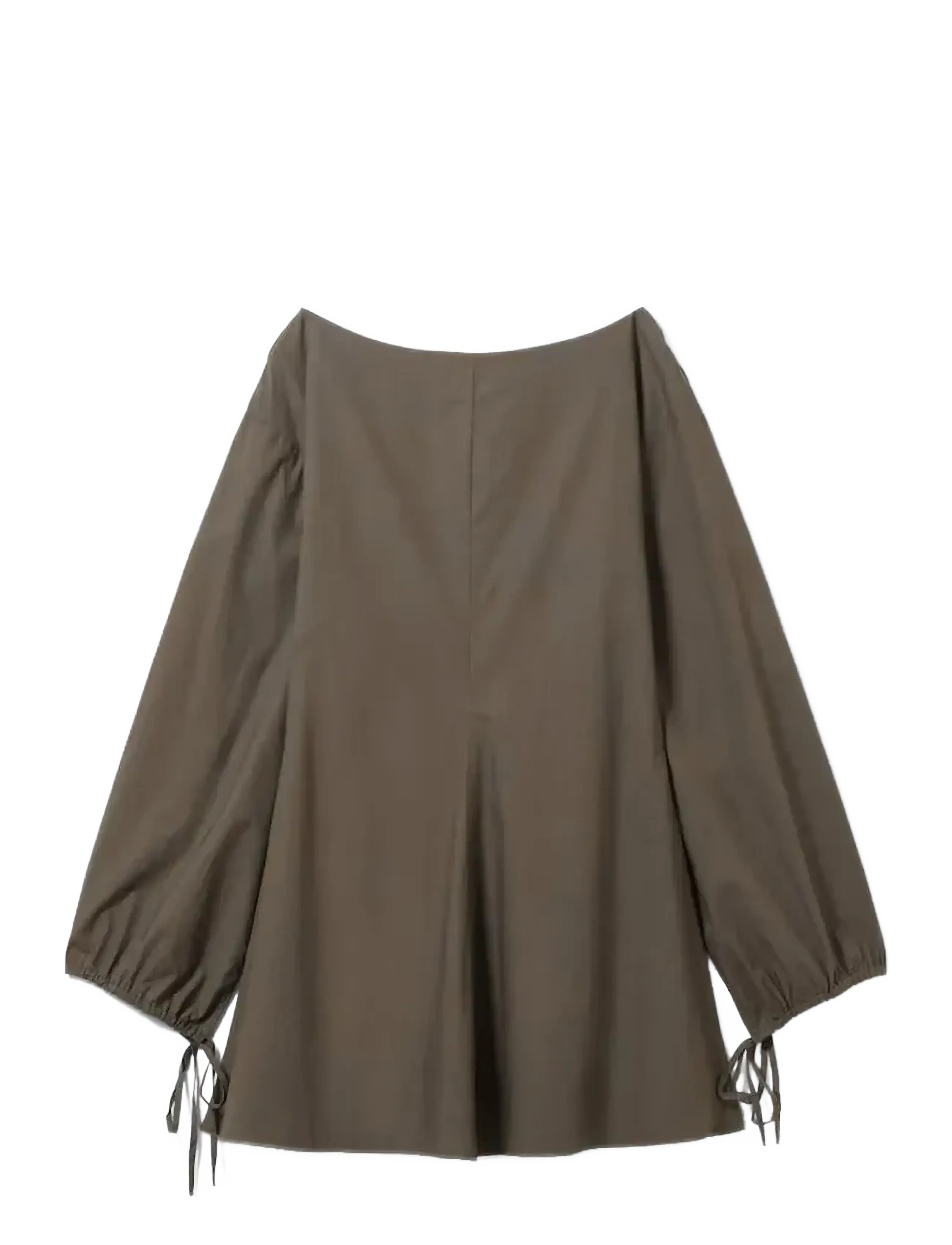 Weekday Cotton Poplin Tie-Detail Mini Dress, XS, Dresses, Braun - Short Frauen