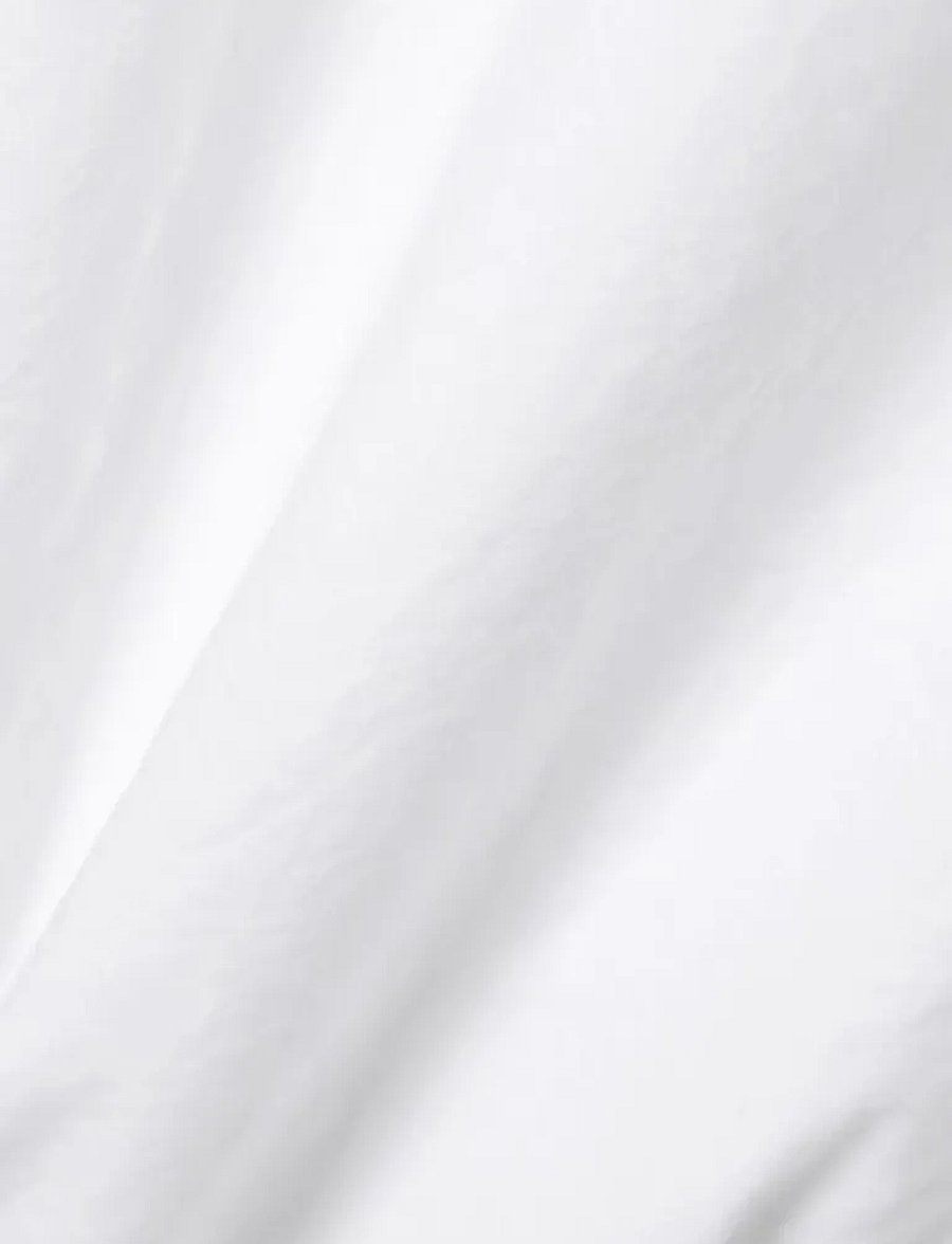 Weekday - Cotton Poplin Tie-Detail Mini Dress - konfirmation - white light - 2