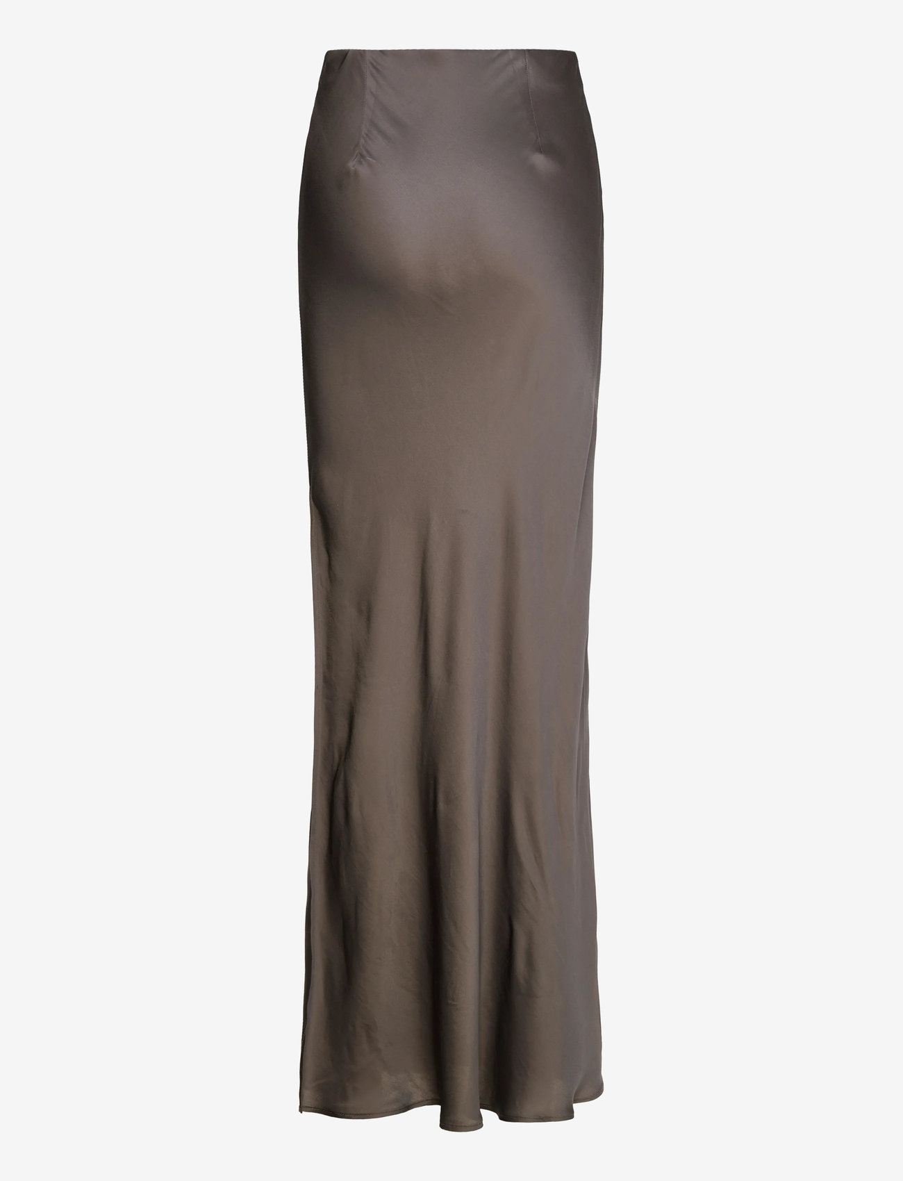 Weekday - Bias Cut Satin Maxi Skirt - maxi röcke - mole dark - 1