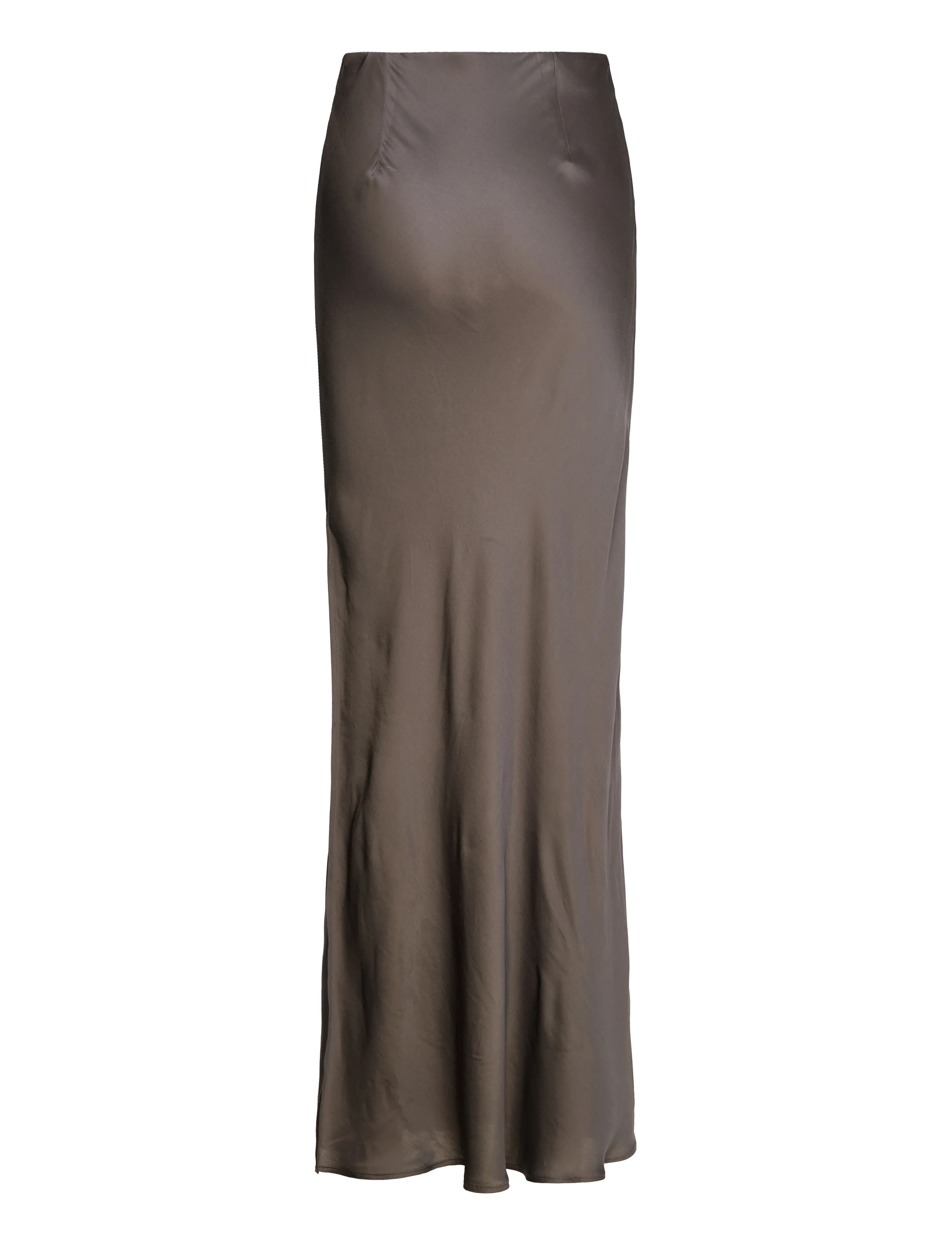 Weekday - Bias Cut Satin Maxi Skirt - maksiseelikud - mole dark - 1