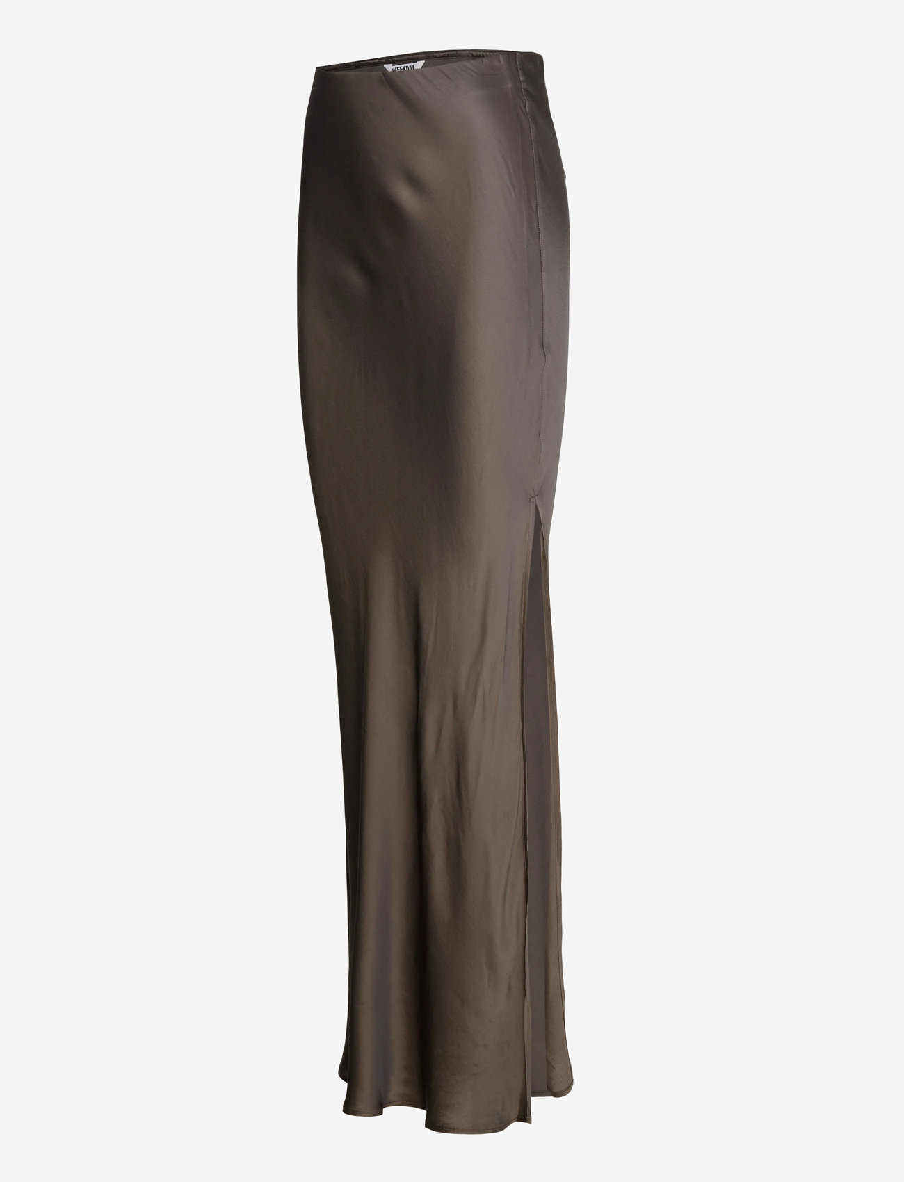 Weekday - Bias Cut Satin Maxi Skirt - maxi röcke - mole dark - 2