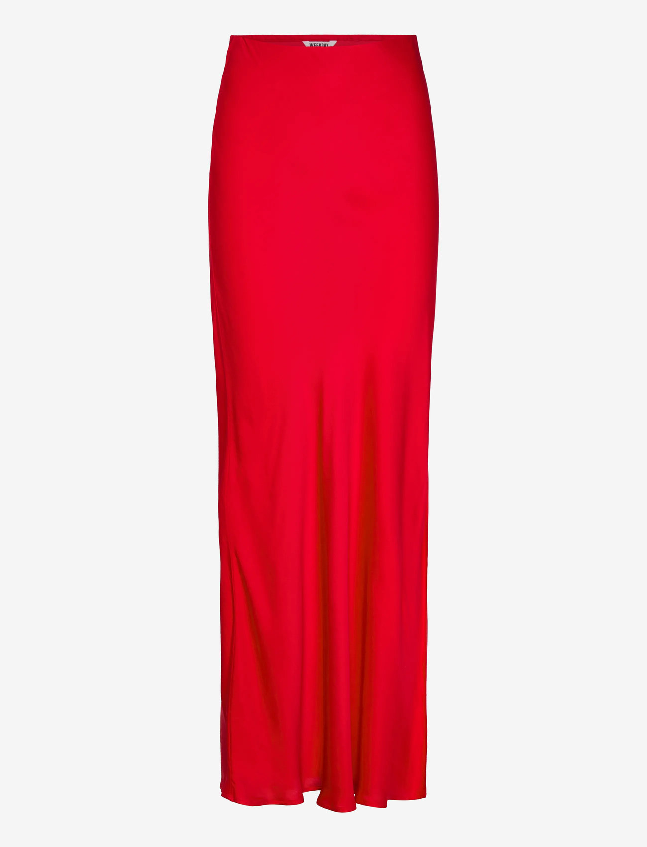 Weekday - Bias Cut Satin Maxi Skirt - maksiseelikud - red - 0