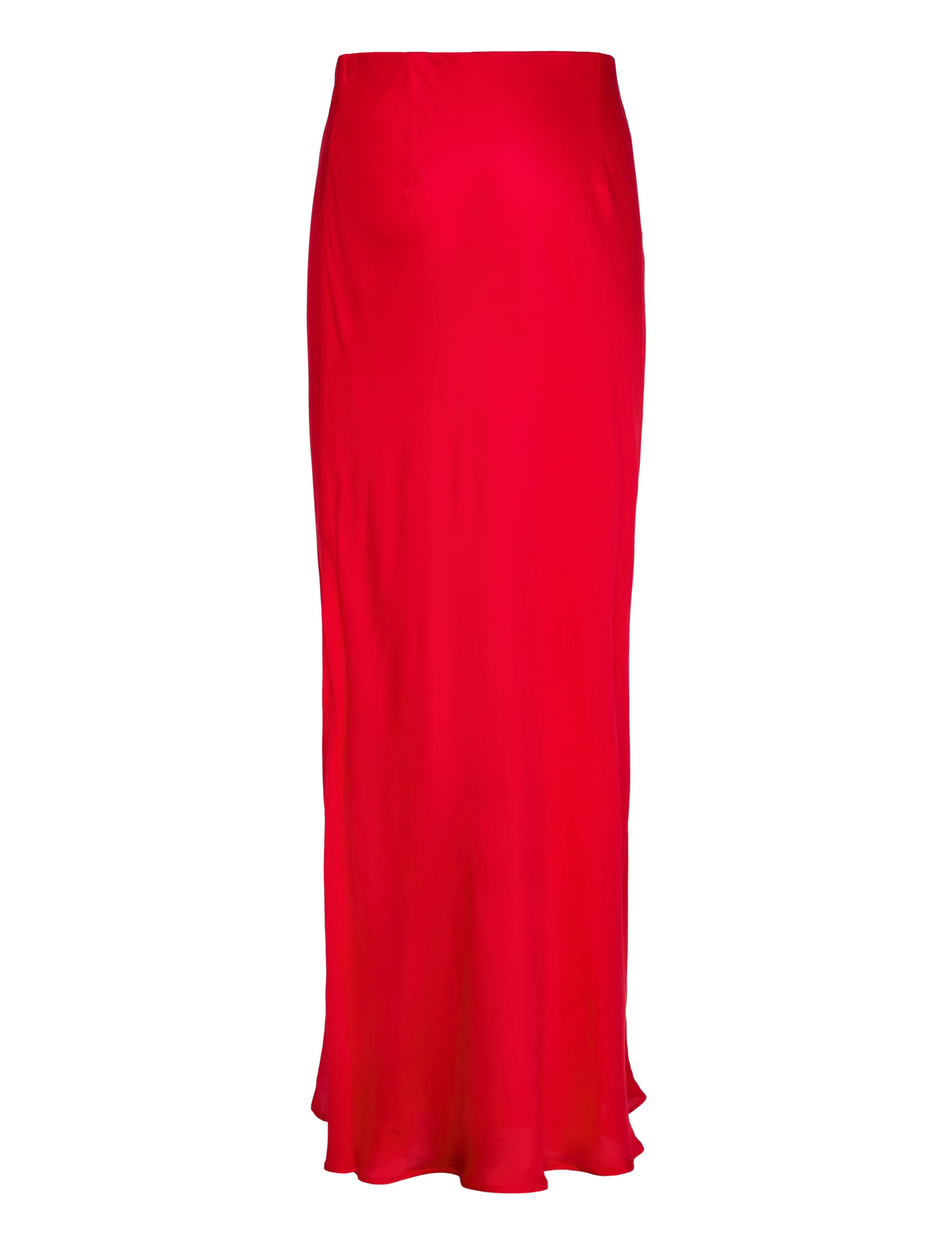 Weekday - Bias Cut Satin Maxi Skirt - maxi röcke - red - 1