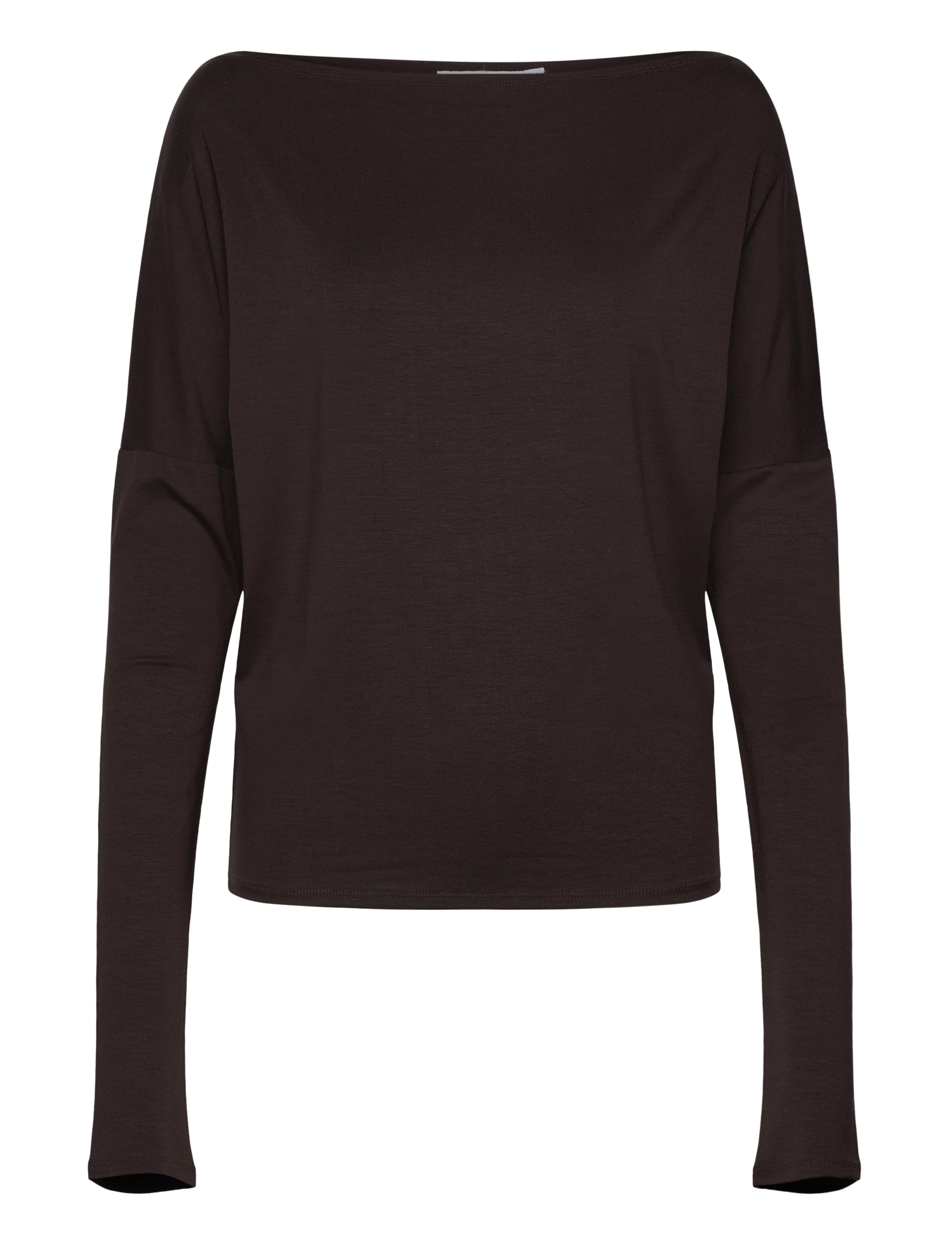 Weekday Drapy Long Sleeve Top, XS, T-shirts & Oberteile, Schwarz - Long-sleeved, Frauen