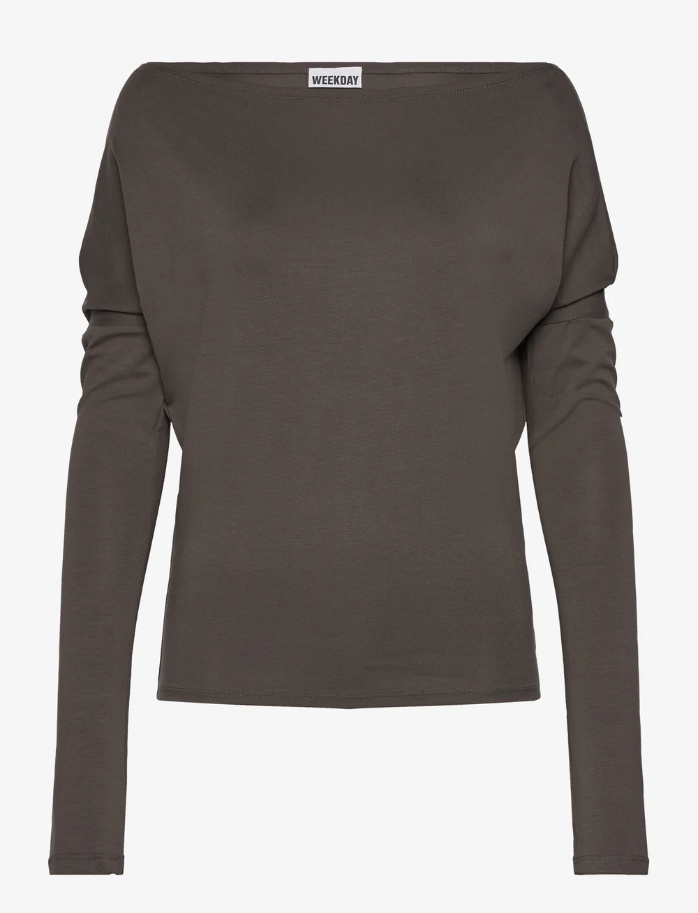 Weekday - Drapy Long Sleeve Top - pikkade varrukatega alussärgid - mole - 0