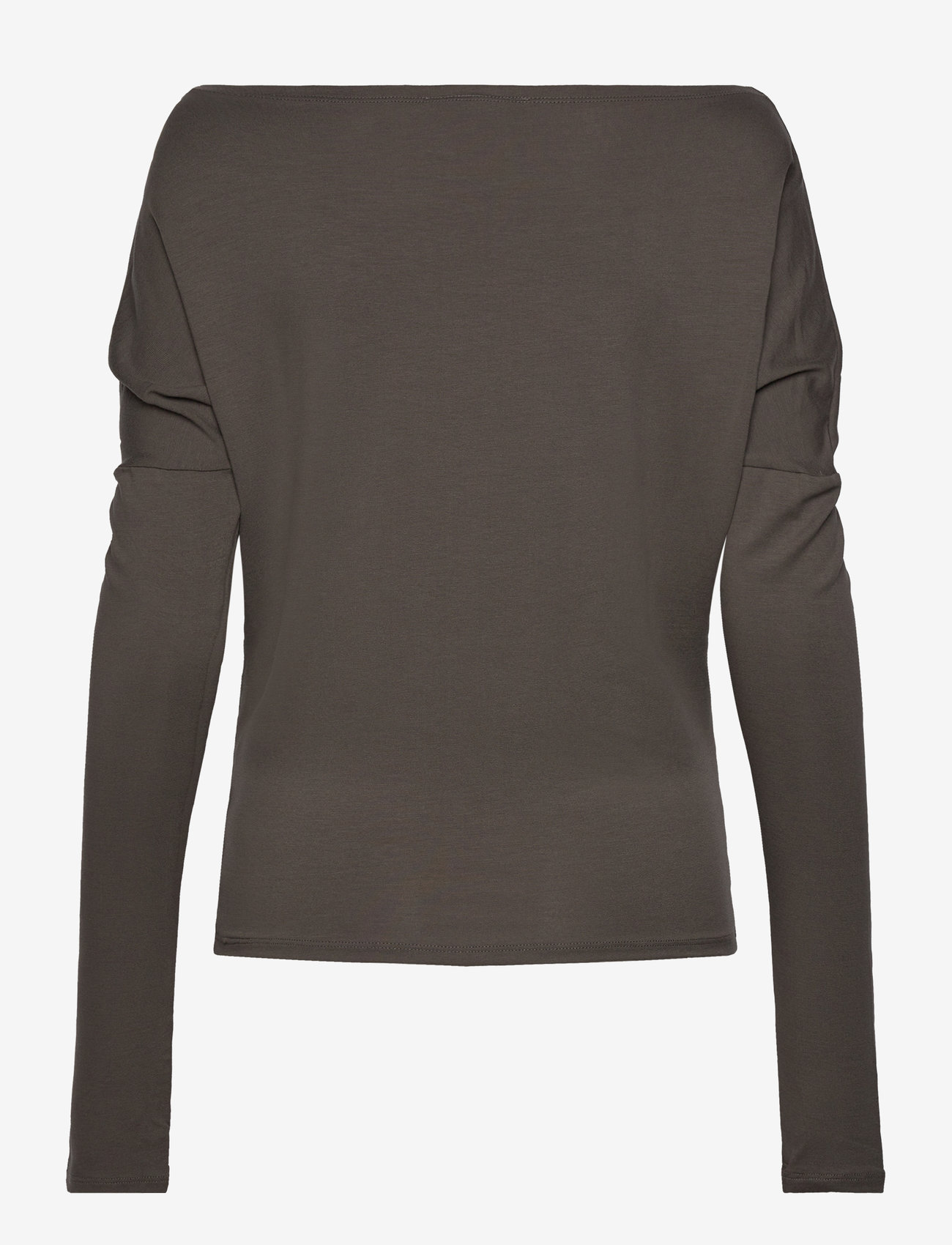 Weekday - Drapy Long Sleeve Top - langærmede toppe - mole - 1