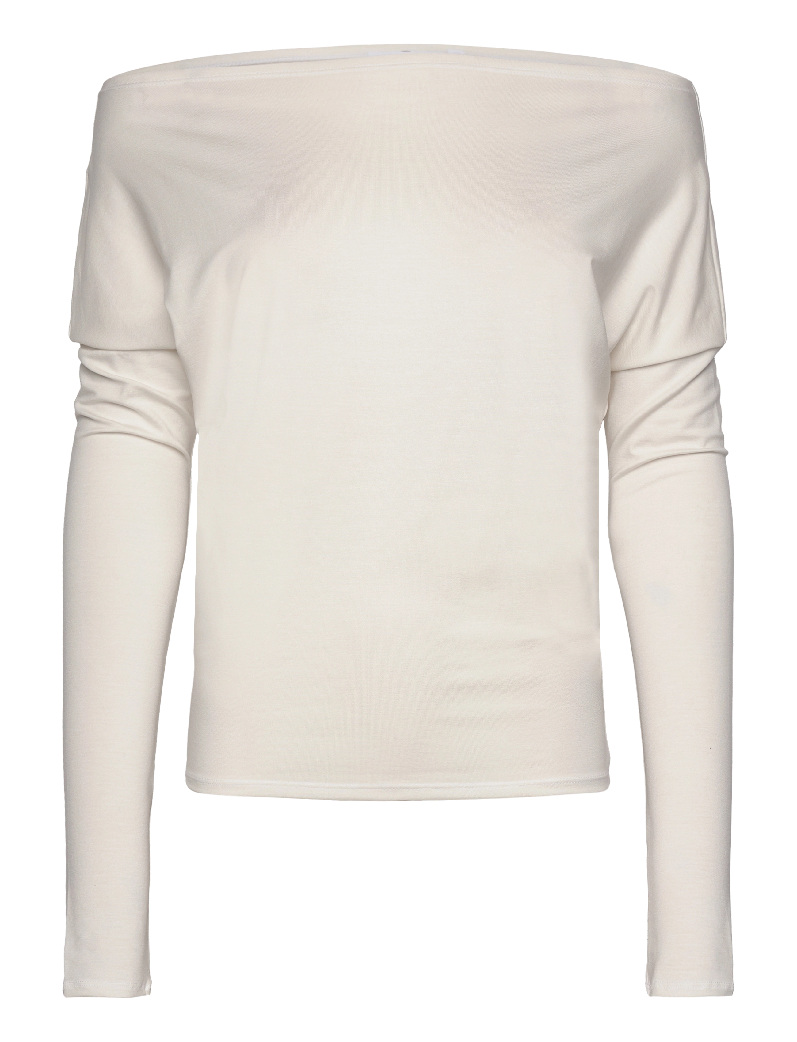 Weekday Drapy Long Sleeve Top, XS, T-shirts & Oberteile, Creme - Long-sleeved, Frauen