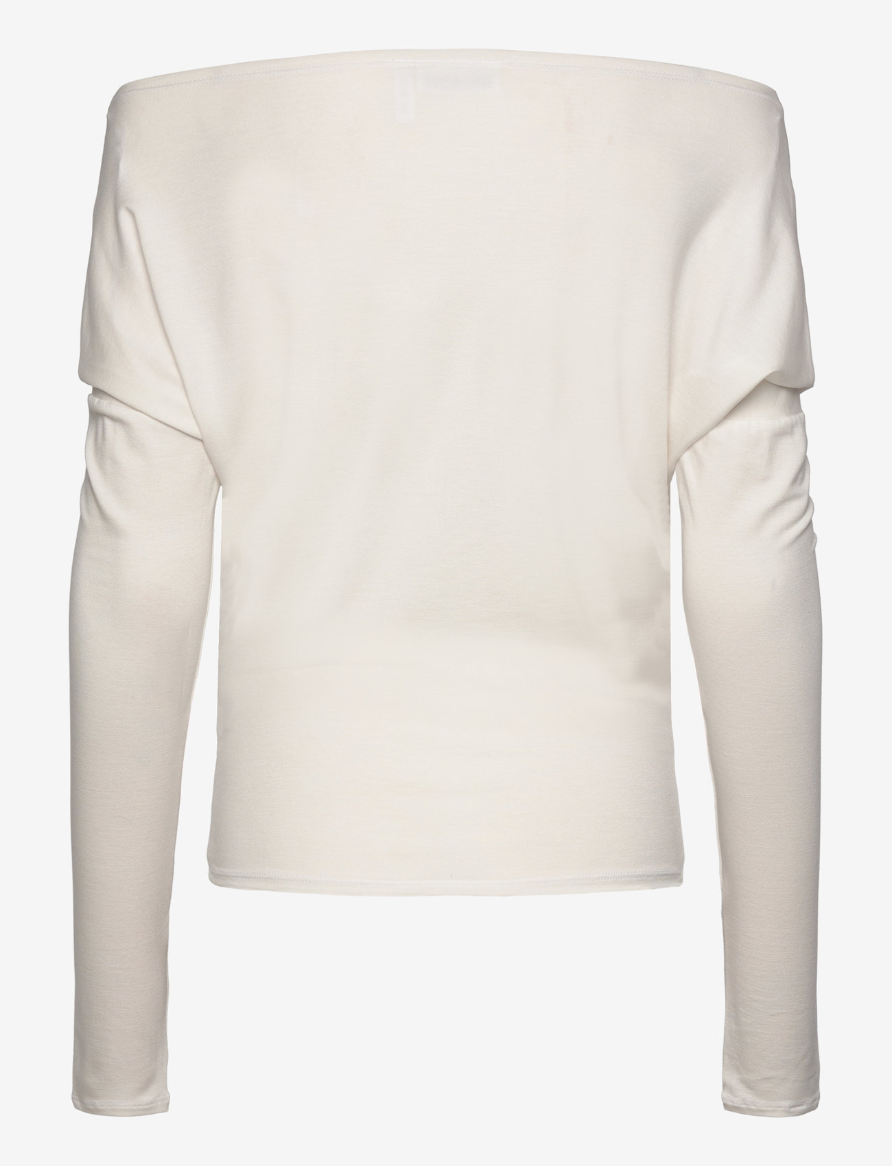 Weekday - Drapy Long Sleeve Top - langärmlige tops - white - 1