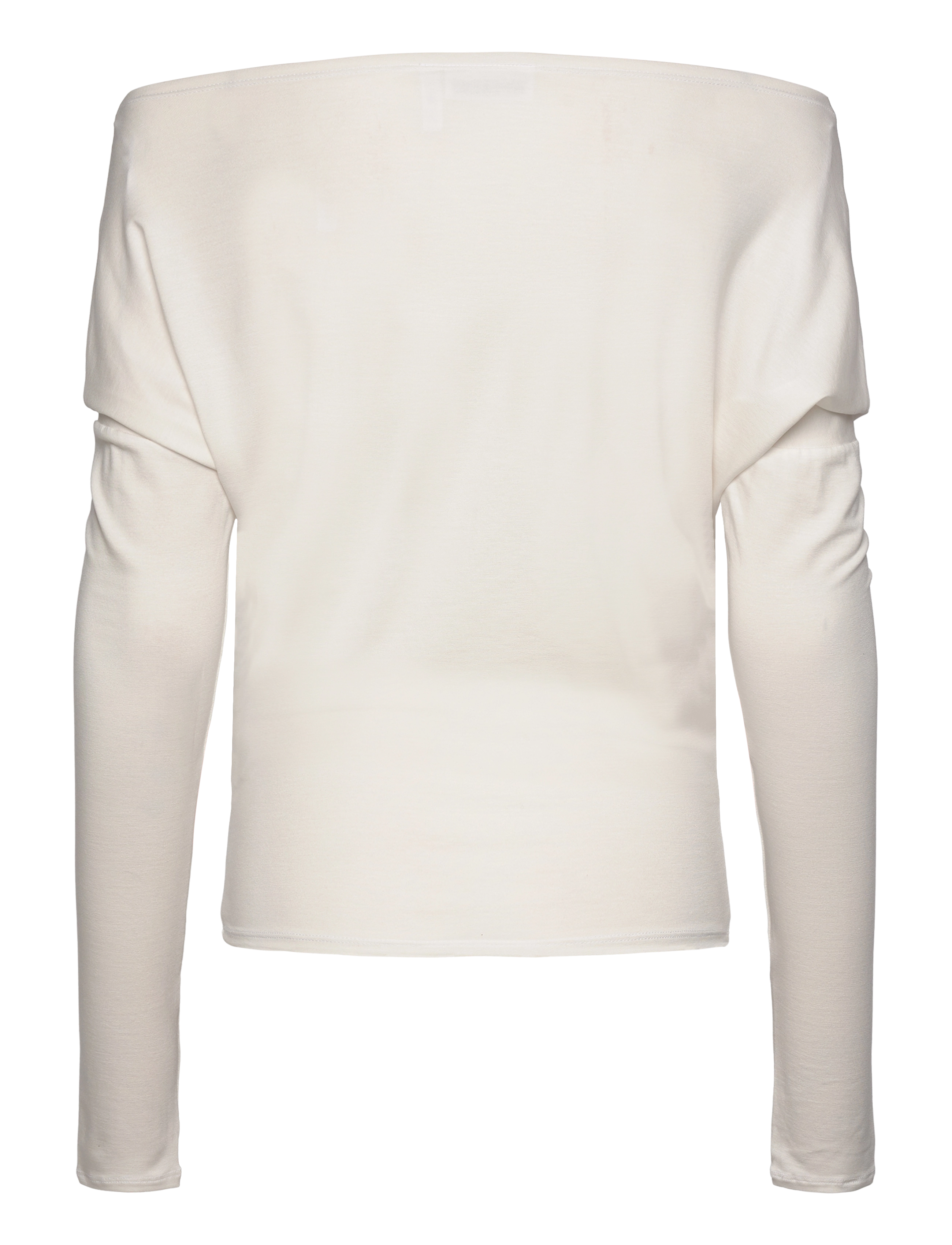 Weekday - Drapy Long Sleeve Top - långärmade toppar - white - 1