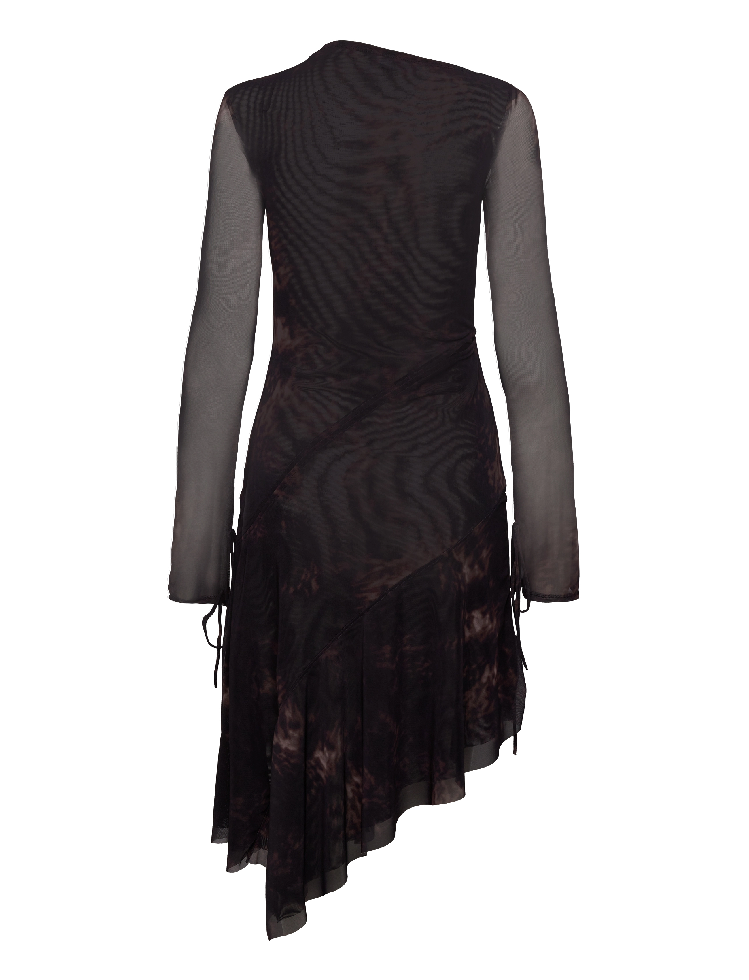 Weekday - Printed Mesh Dress - festklänningar - dark purple - 1