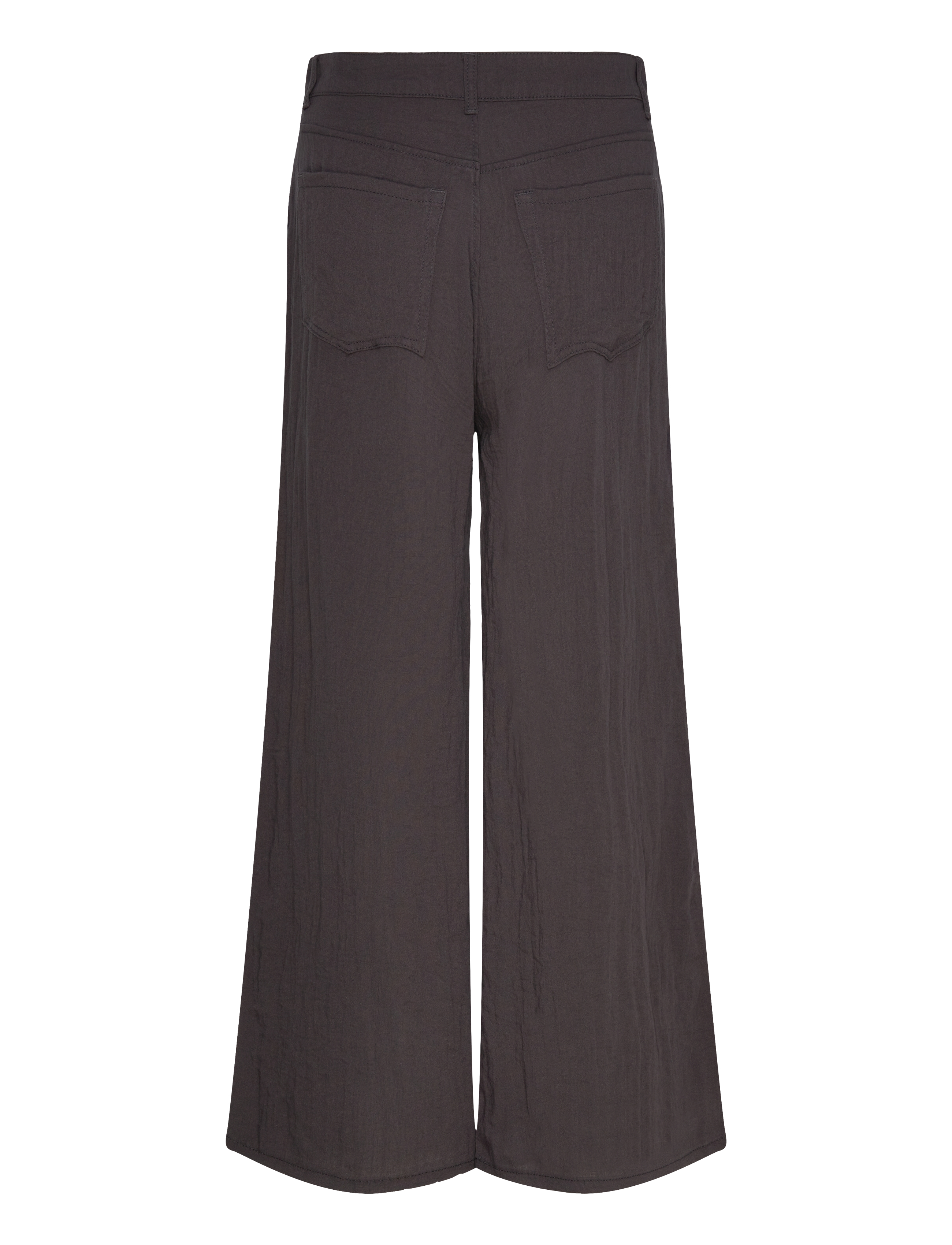 Weekday - Loose Crinkle Trousers - vida byxor - grey dark - 1