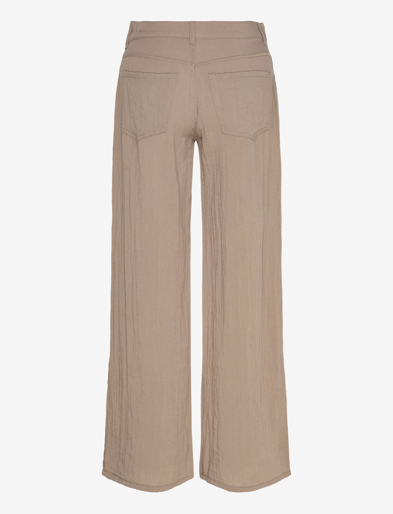 Weekday - Loose Crinkle Trousers - bukser med brede ben - mole medium dusty - 1