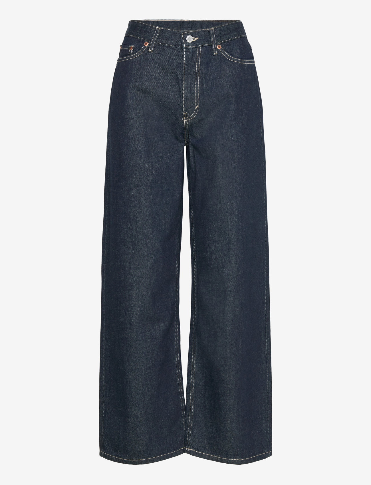 Weekday - Dynasty Loose Jeans - hosen mit weitem bein - blue rinse - 0