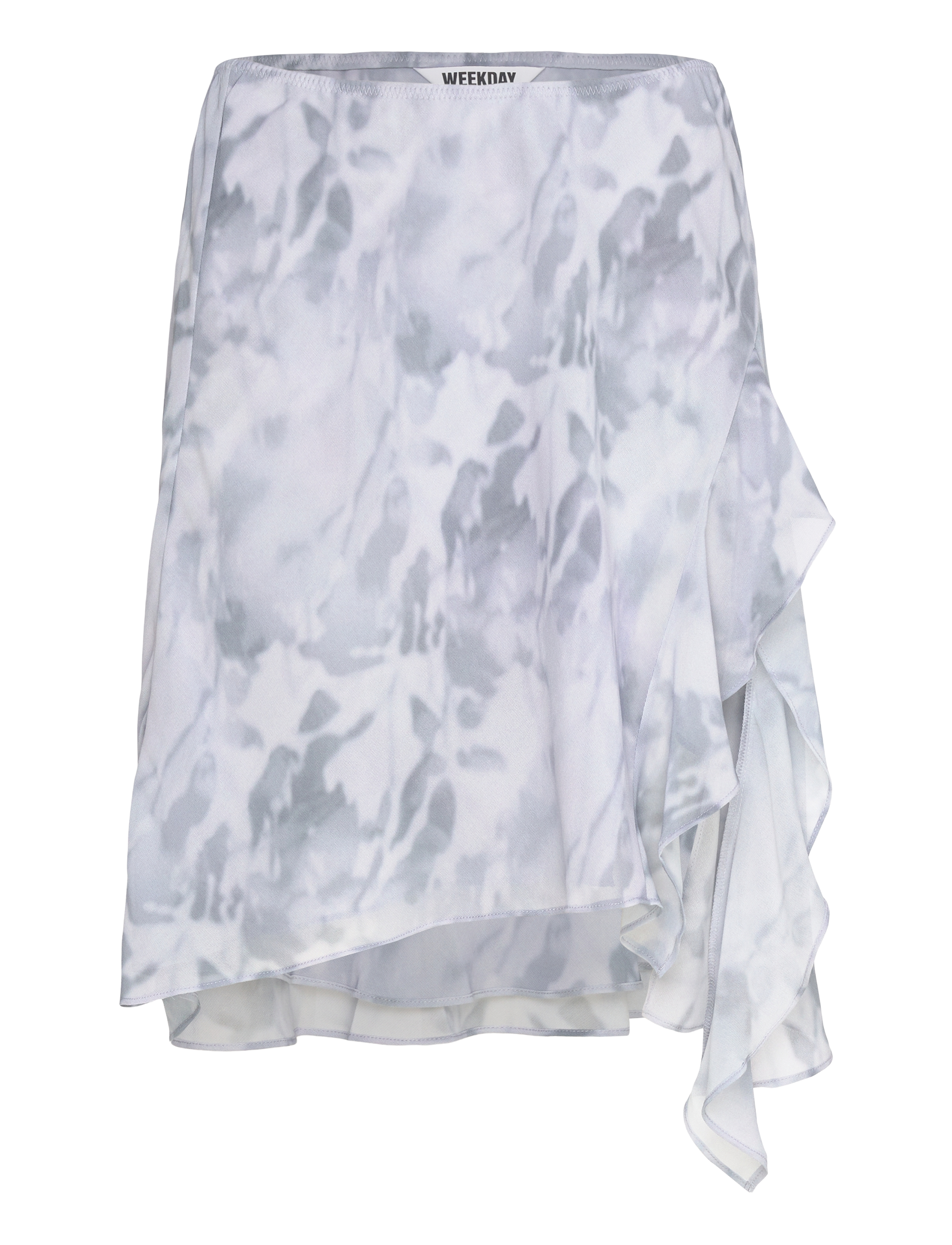 Weekday Layered Midi Skirt - Tøj - GREY DUSTY LIGHT / grey