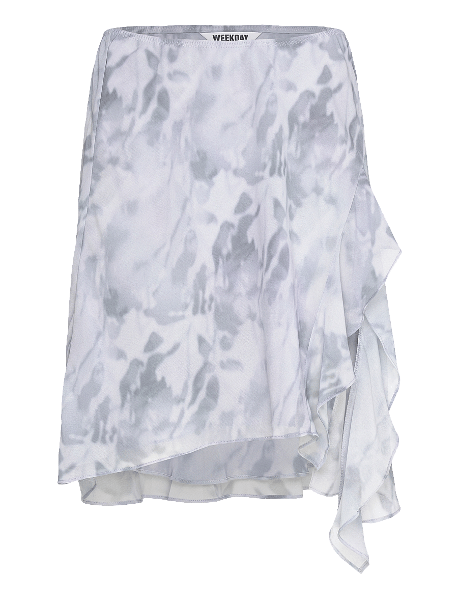Weekday - Layered Midi Skirt - midi nederdele - grey dusty light - 0