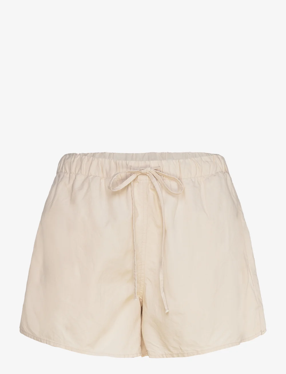 Weekday - Wide Washed Pull-on Shorts - casual shorts - white dusty light - 0