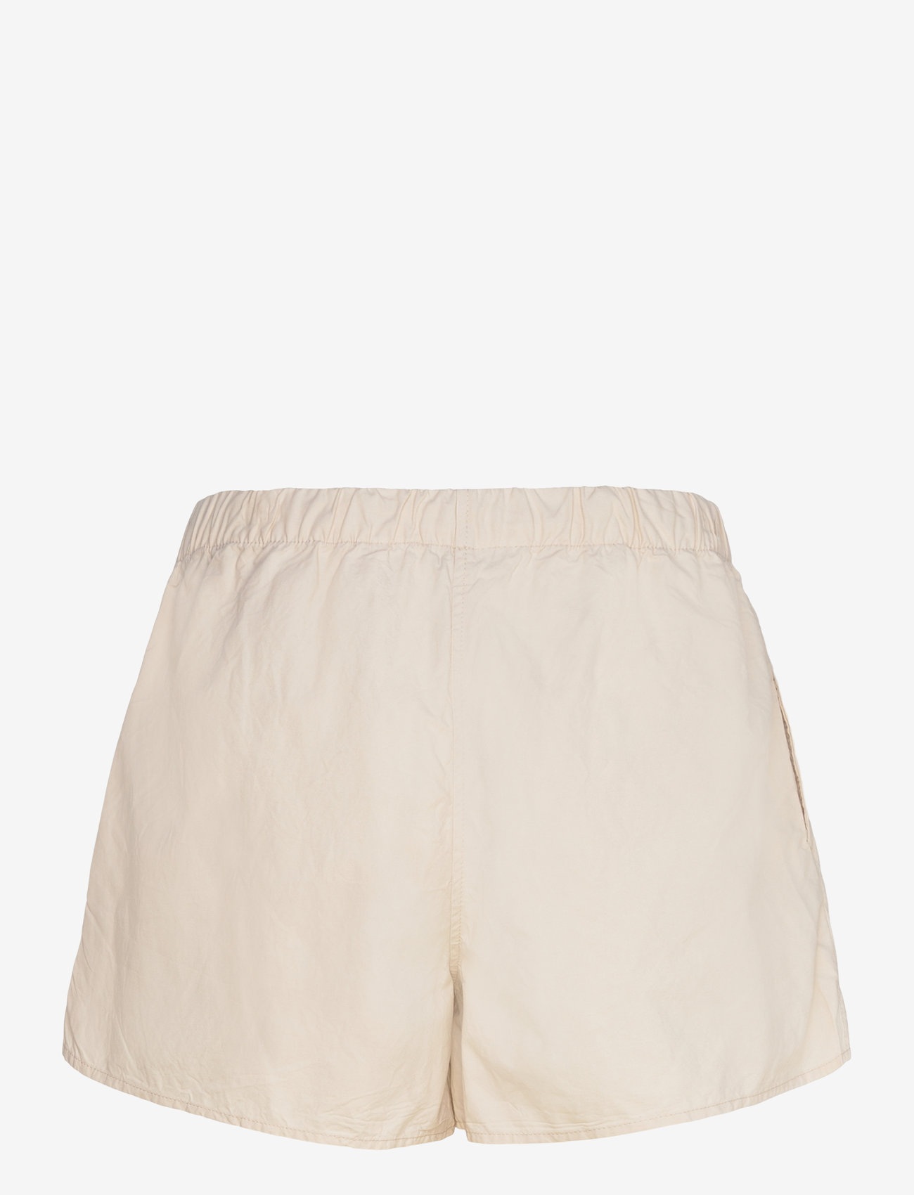 Weekday - Wide Washed Pull-on Shorts - casual shorts - white dusty light - 1
