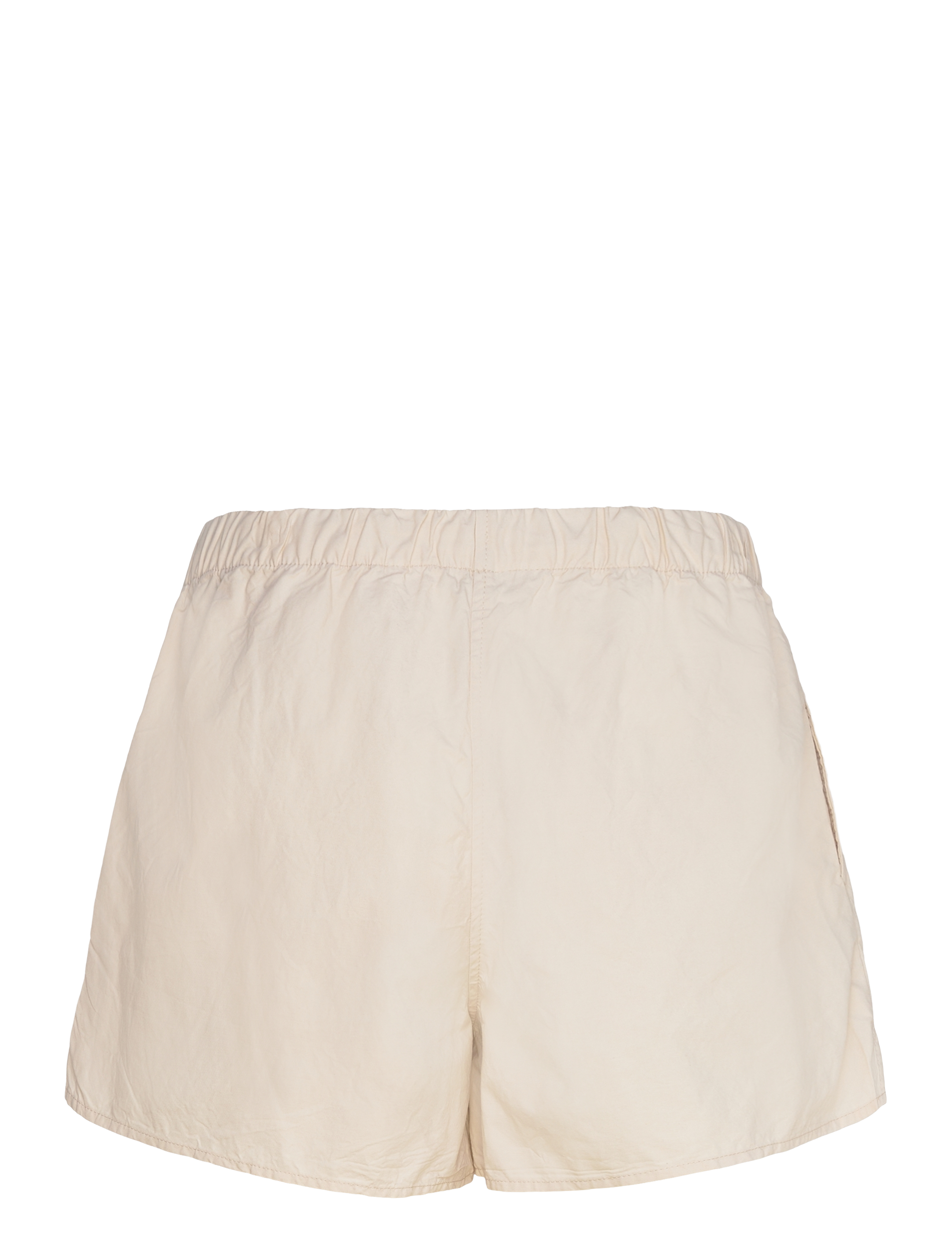 Weekday - Wide Washed Pull-on Shorts - casual shorts - white dusty light - 1