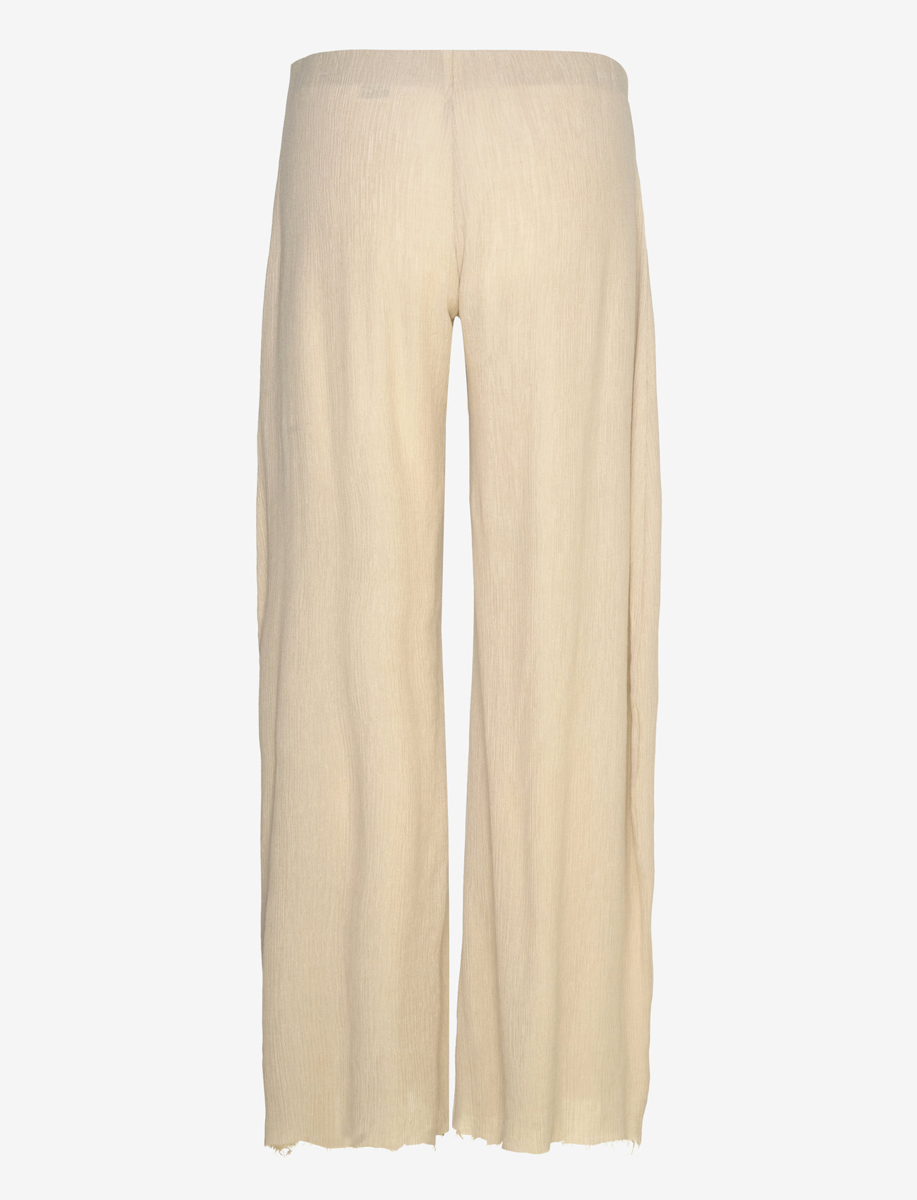 Weekday - Crinkled Low-Rise Wide-Leg Trousers - laia säärega püksid - mole dusty light - 1
