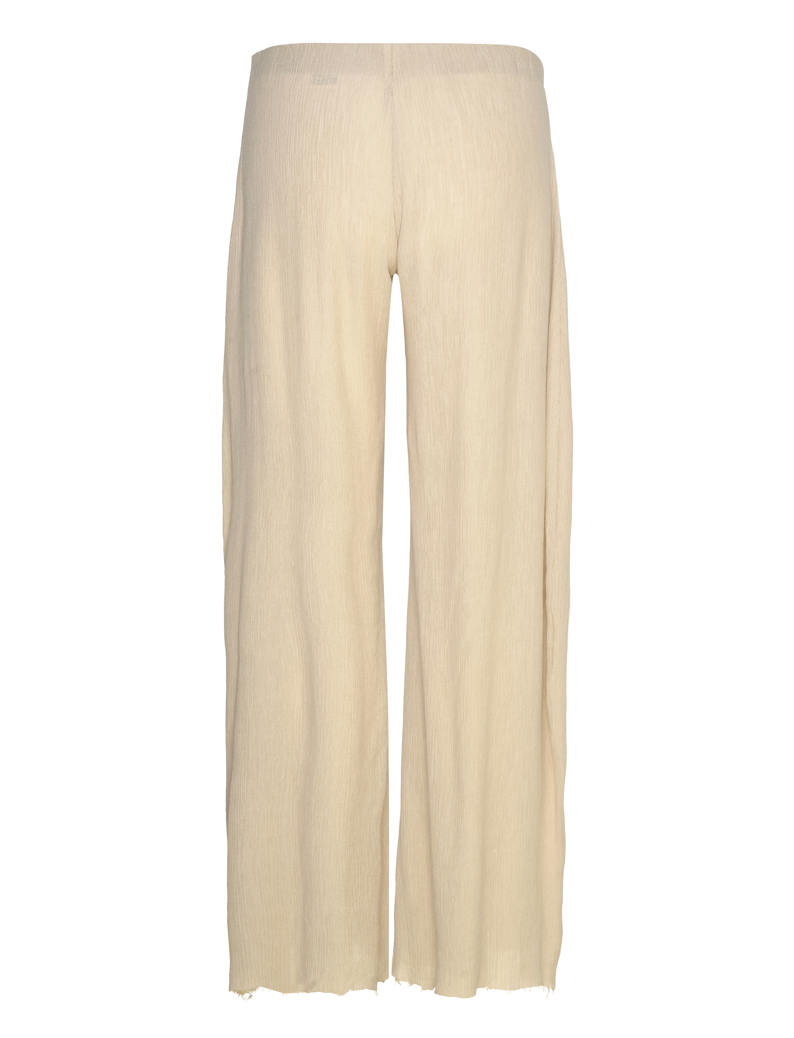 Weekday - Crinkled Low-Rise Wide-Leg Trousers - hosen mit weitem bein - mole dusty light - 1