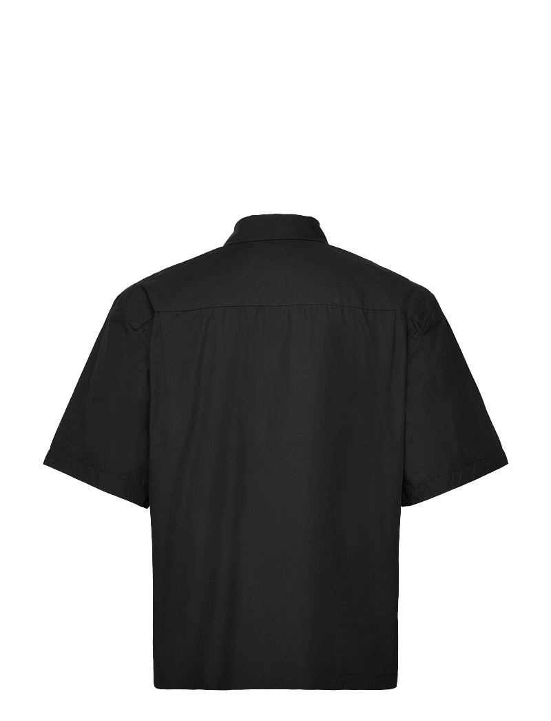 Weekday - Relaxed Short Sleeve Shirt - lühikeste varrukatega särgid - black - 1