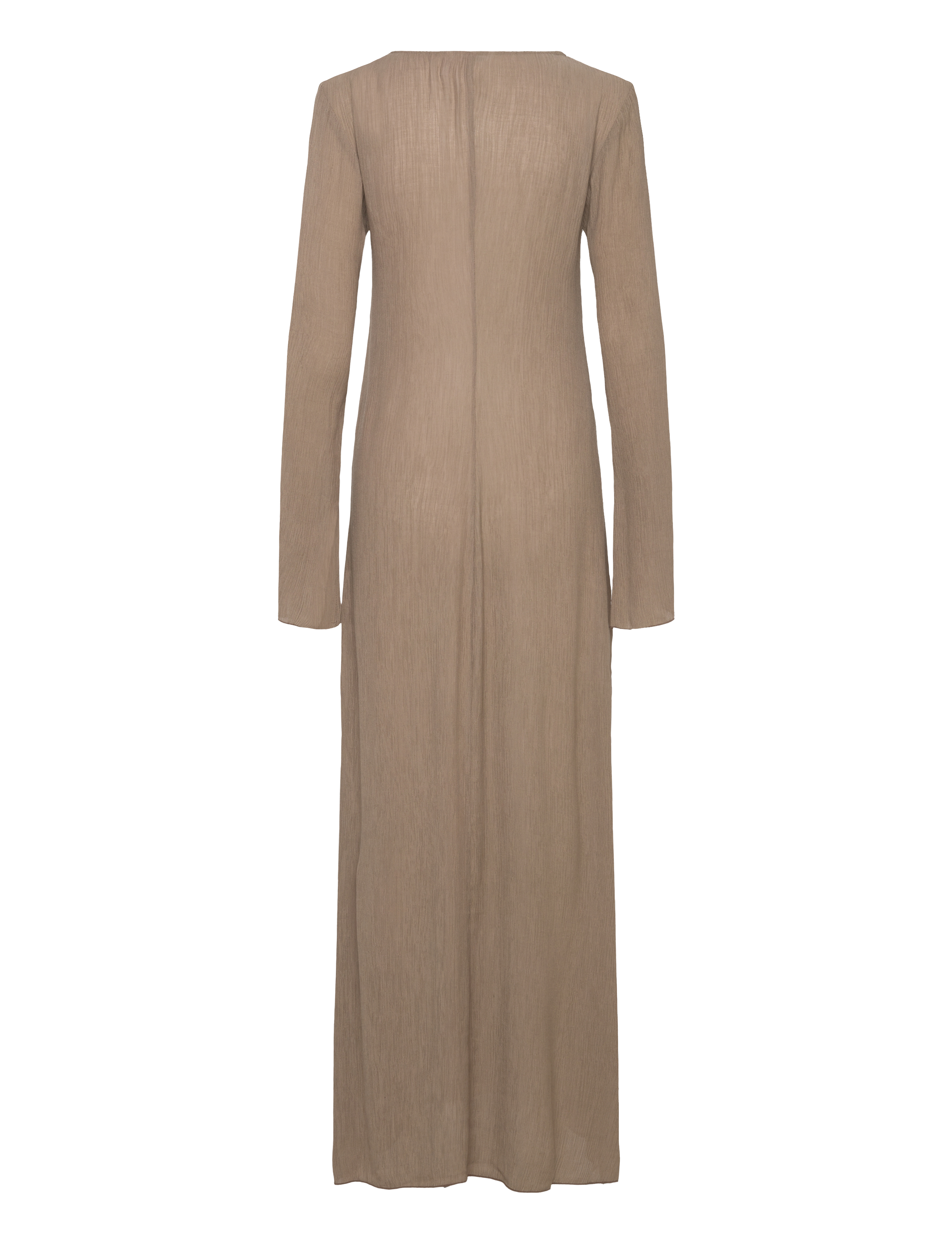 Weekday - Maxi Longsleeve Dress - maxiklänningar - white light - 1