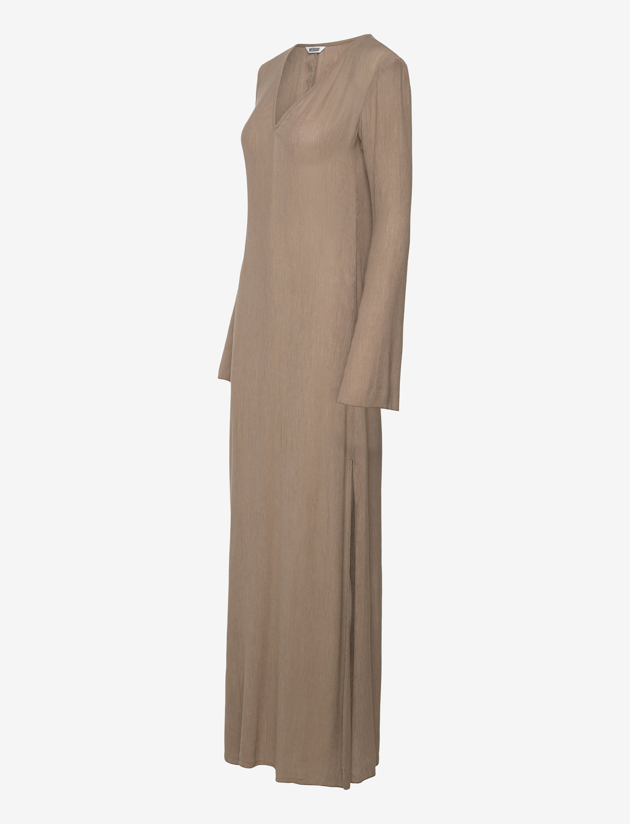 Weekday - Maxi Longsleeve Dress - maxi dresses - white light - 2