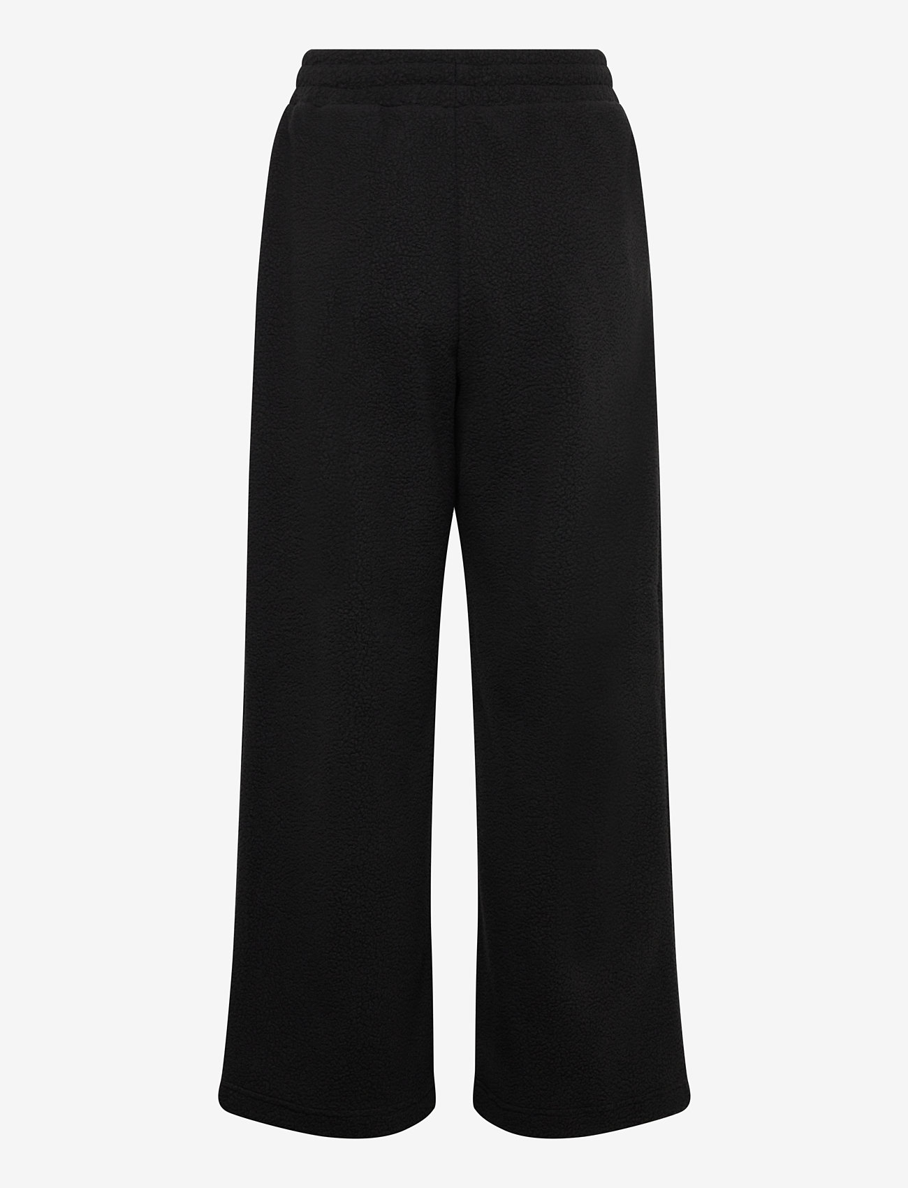Weekday - Fleece Trousers - bukser med brede ben - black - 1