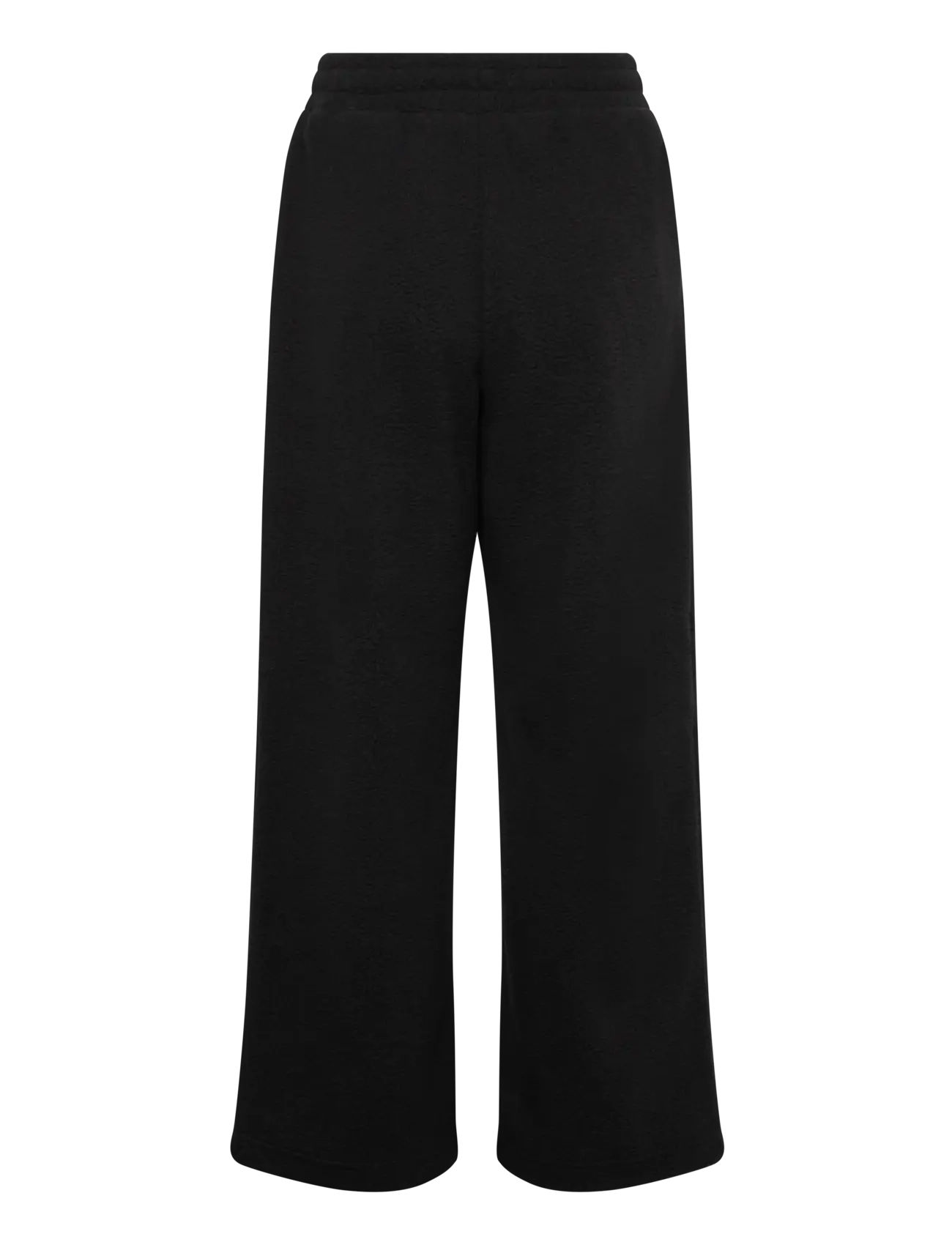 Weekday - Fleece Trousers - bukser med brede ben - black - 1