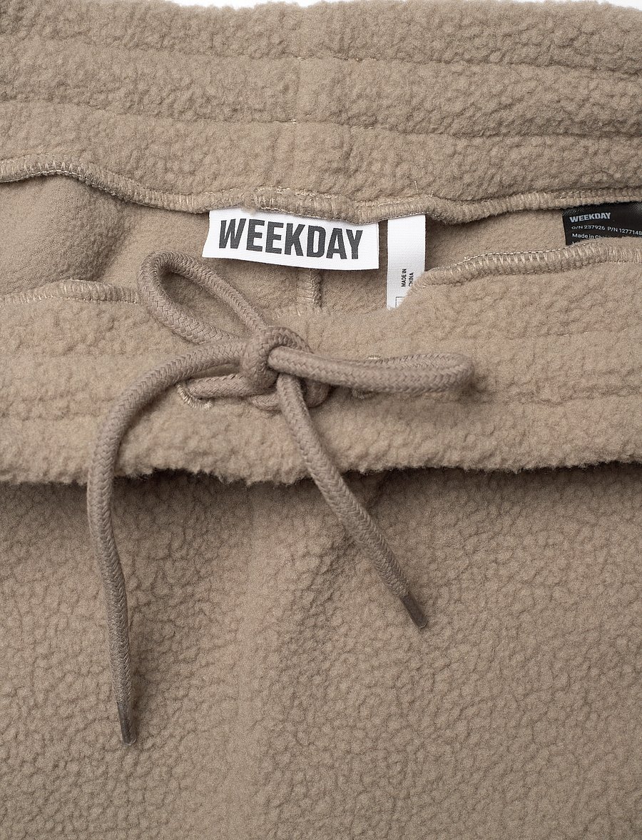 Weekday - Fleece Trousers - hosen mit weitem bein - mole - 2