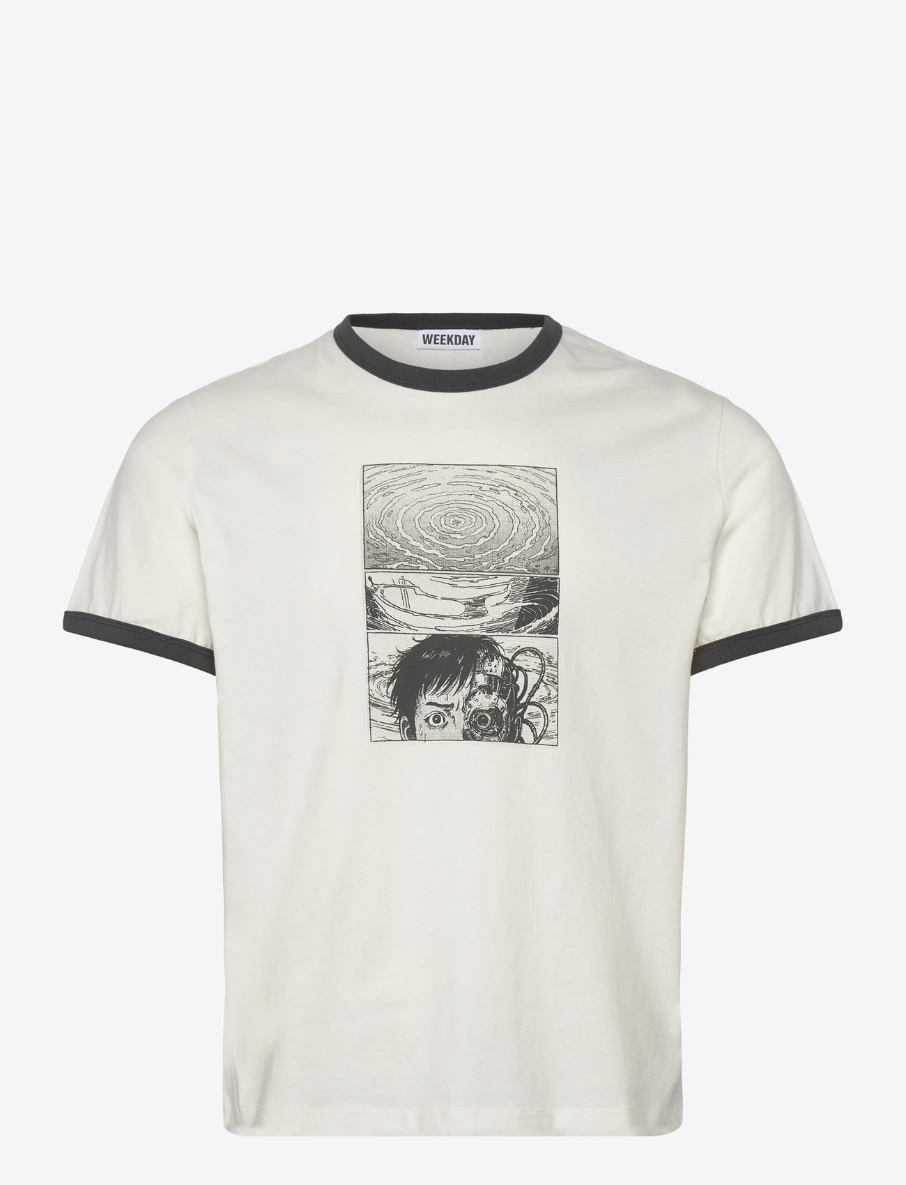 Weekday - Graphic T-shirt - kortærmede t-shirts - comic page water - 0