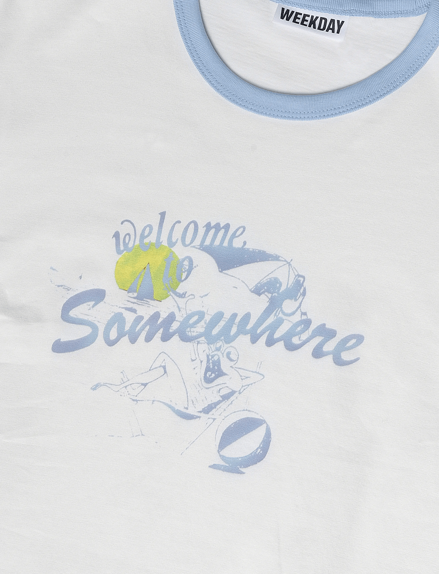 Weekday - Graphic T-shirt - kortærmede t-shirts - "welcome to somewhere" - 2