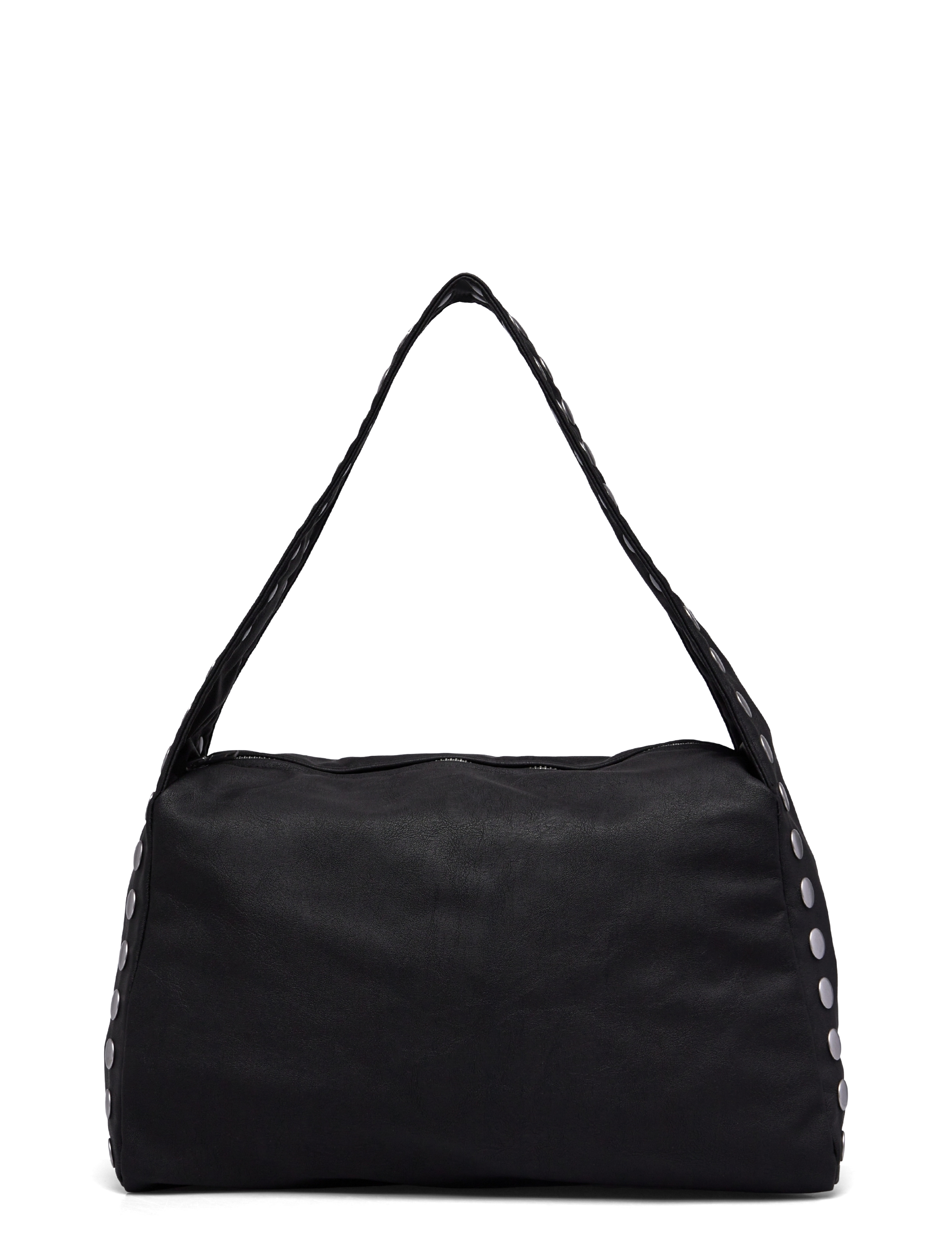 Weekday Studded Faux Leather Shoulder Bag - Kampagne - BLACK / black