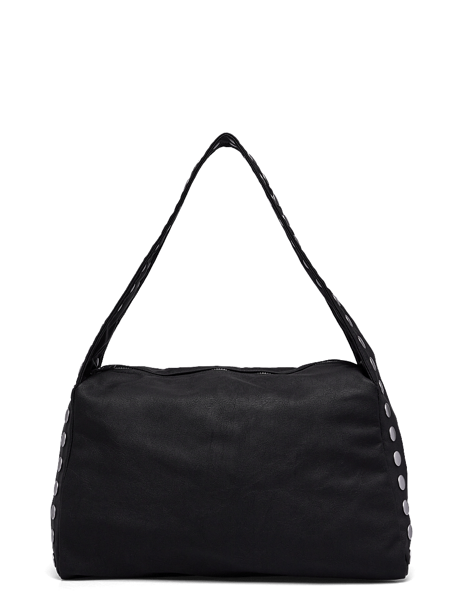 Weekday - Studded Faux Leather Shoulder Bag - special occasions - black - 0
