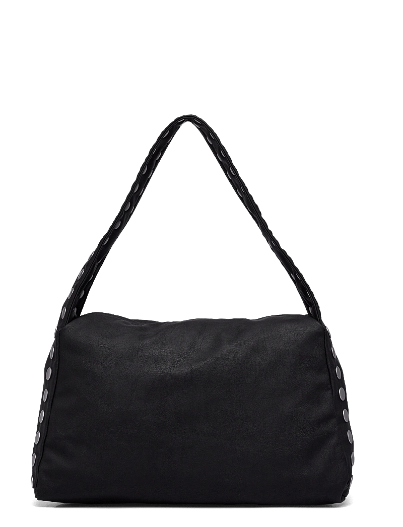 Weekday - Studded Faux Leather Shoulder Bag - special occasions - black - 1