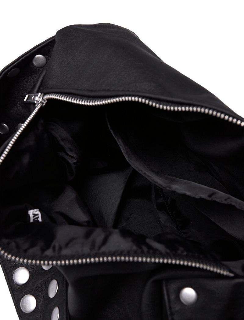 Weekday - Studded Faux Leather Shoulder Bag - special occasions - black - 3